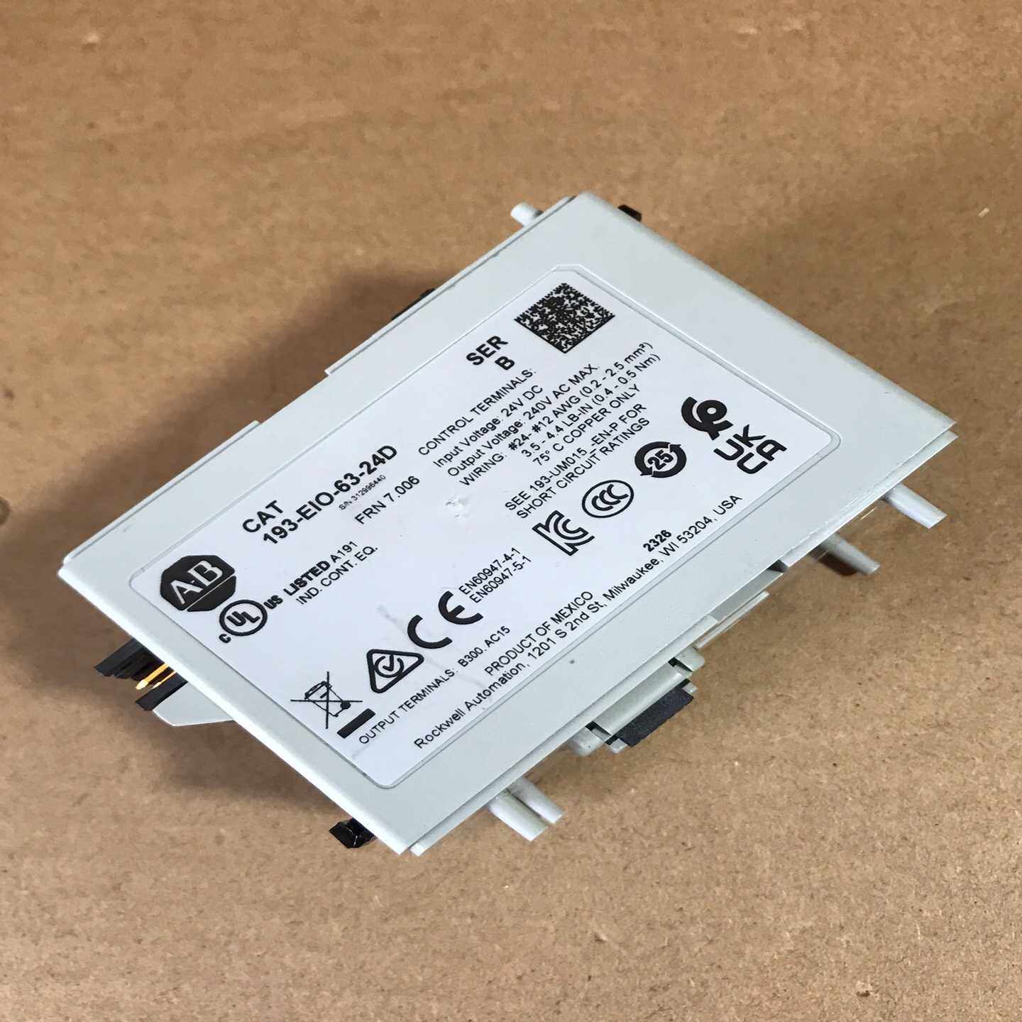 议价AB罗克韦尔193-EIO-63-24D 新的未使用 年份2