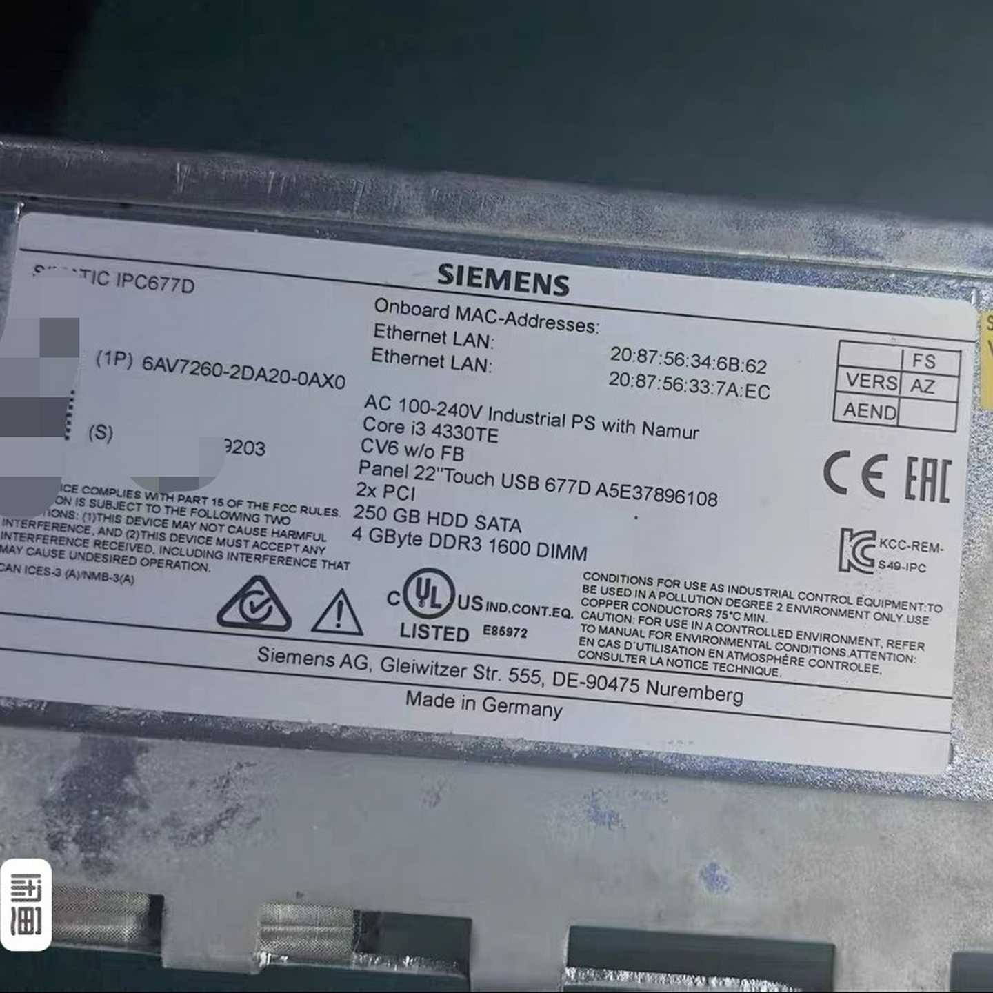 6AV7260-2DA20-0AX0成色漂亮功能完好议价出，--议价商品