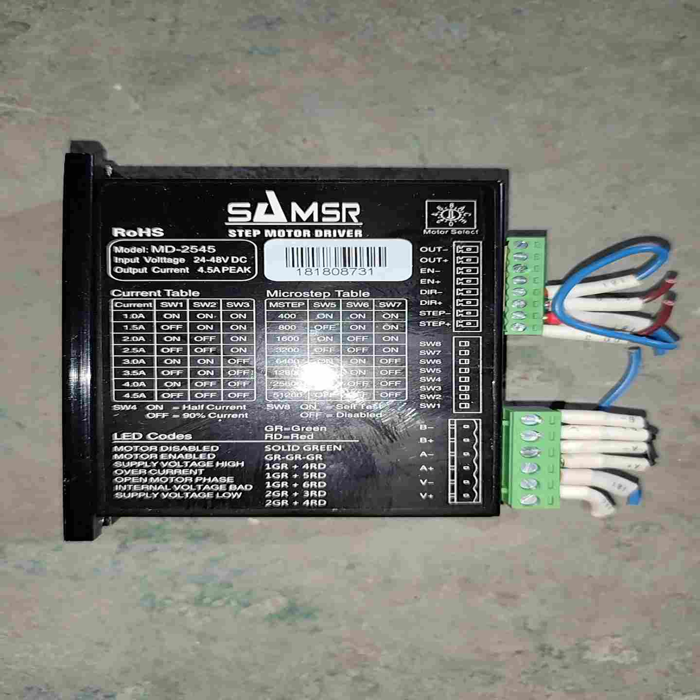 咨询-山社SAMSR步进电机驱动器MD-2545