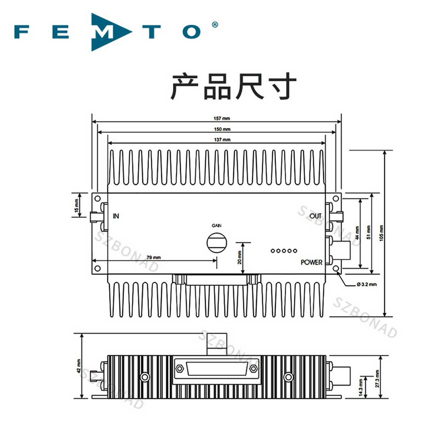 全N新FEMTO德国GHz宽带放大器DUPVA-1-60高灵敏可变增益电压放大