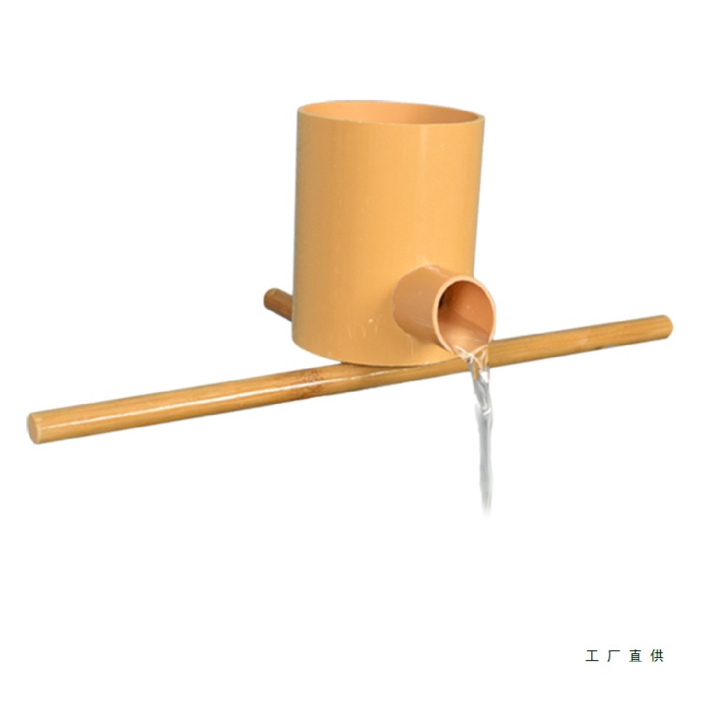 圆形玻璃鱼缸瀑布式过滤器造景循环水古法养鱼增氧三合一流水摆件