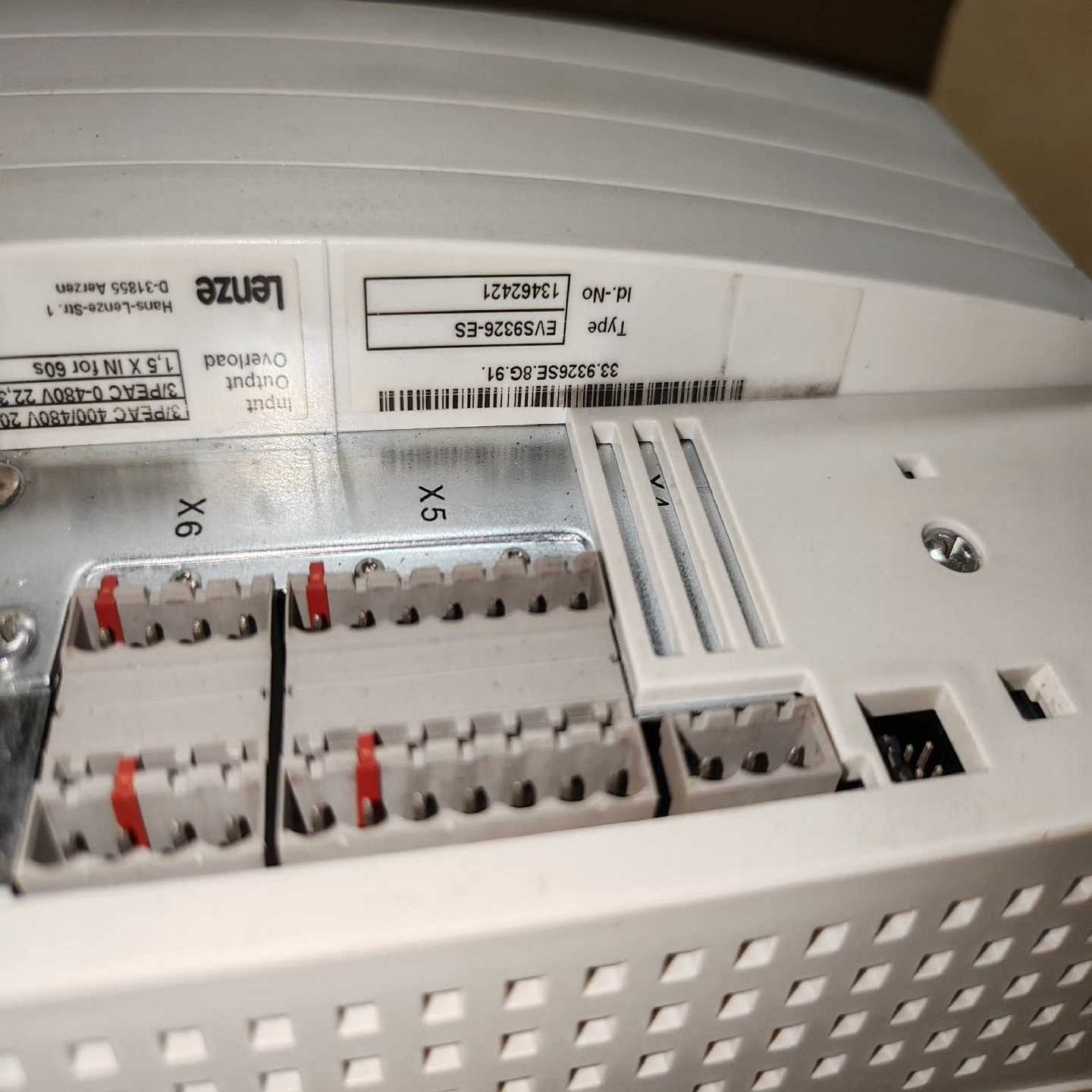 伦茨驱动器EVS9326-ES，功能，没有使用，版本91询价