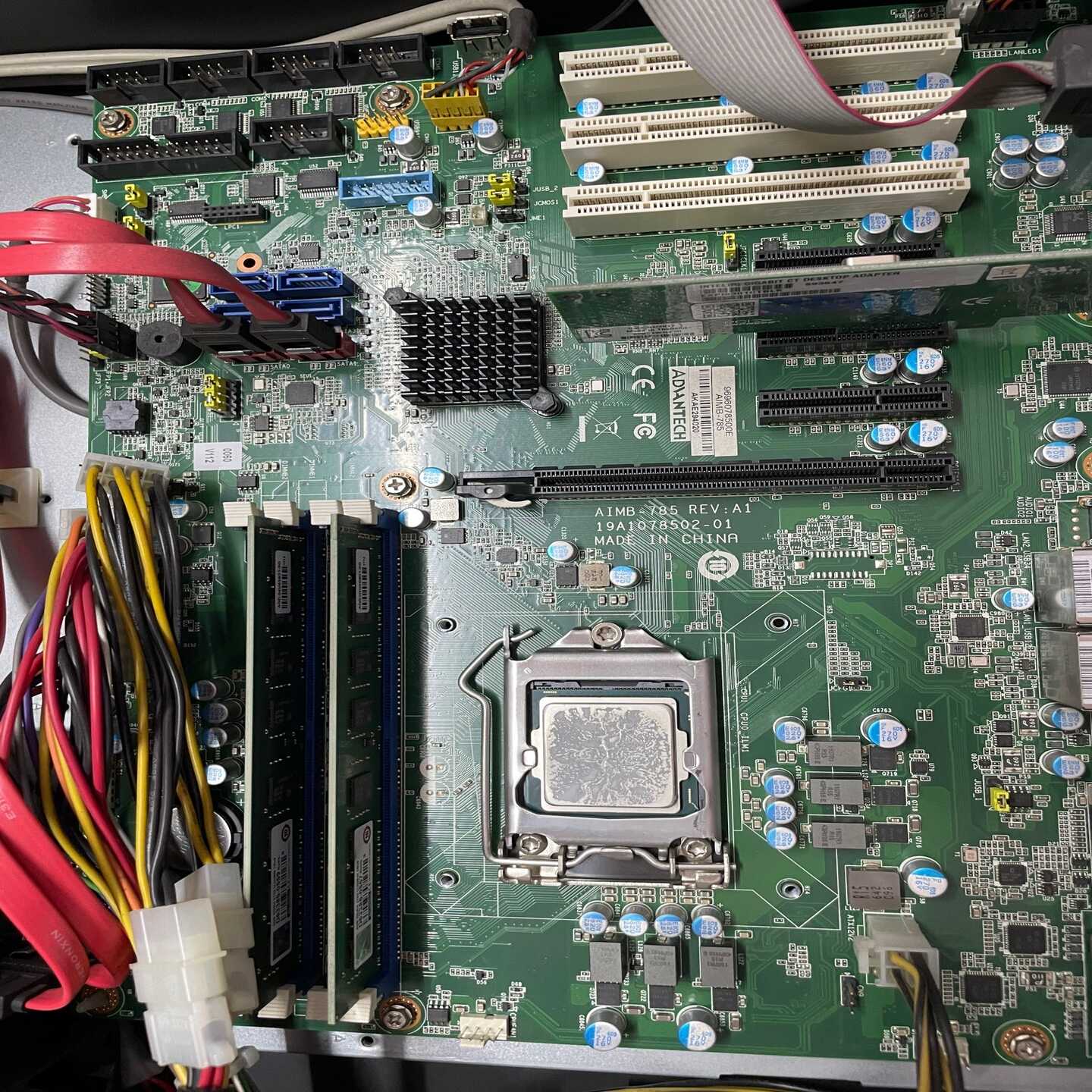 寻..研华AIMB-785REV.A1双网口工控机主板支持6代