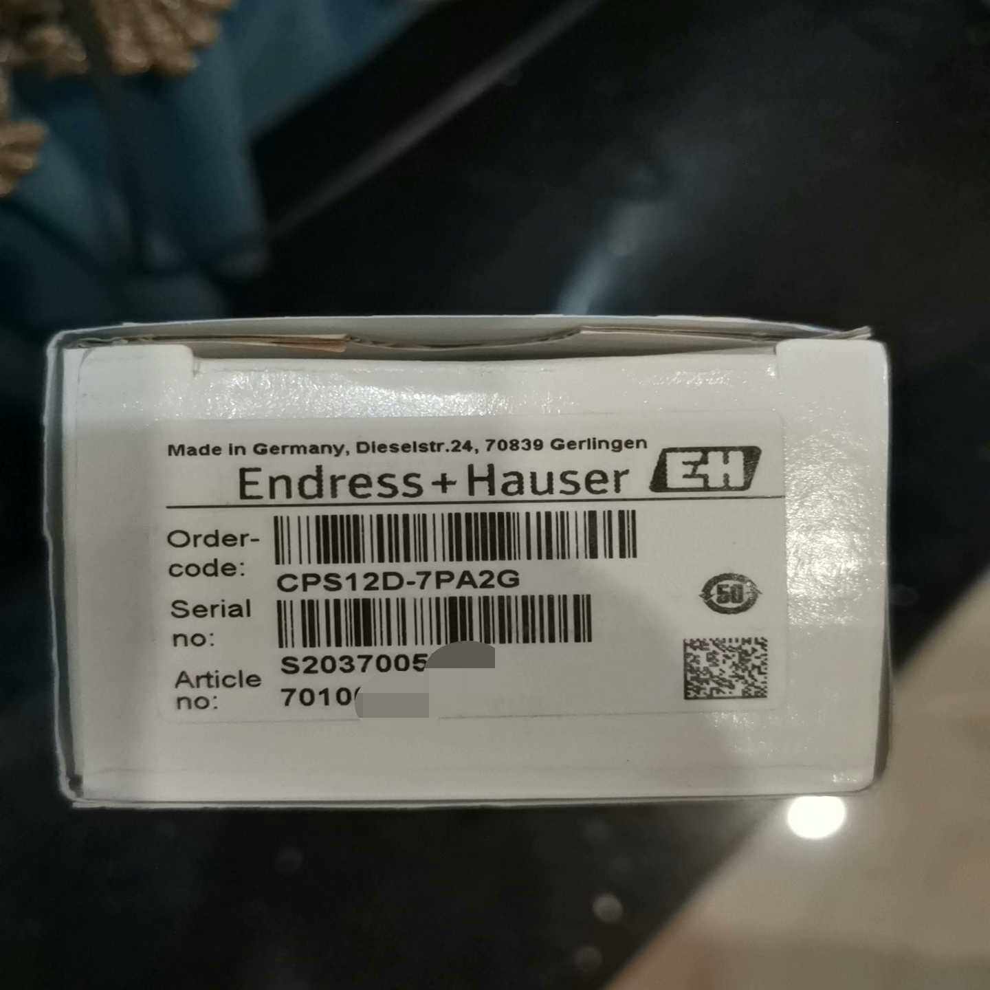 【请询价】@E+H恩德斯豪斯电极CPS12D-7PA2G德国原装正品