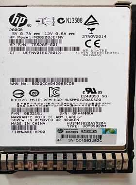 询价HP/惠普200GSAS12G2.5SSD硬盘