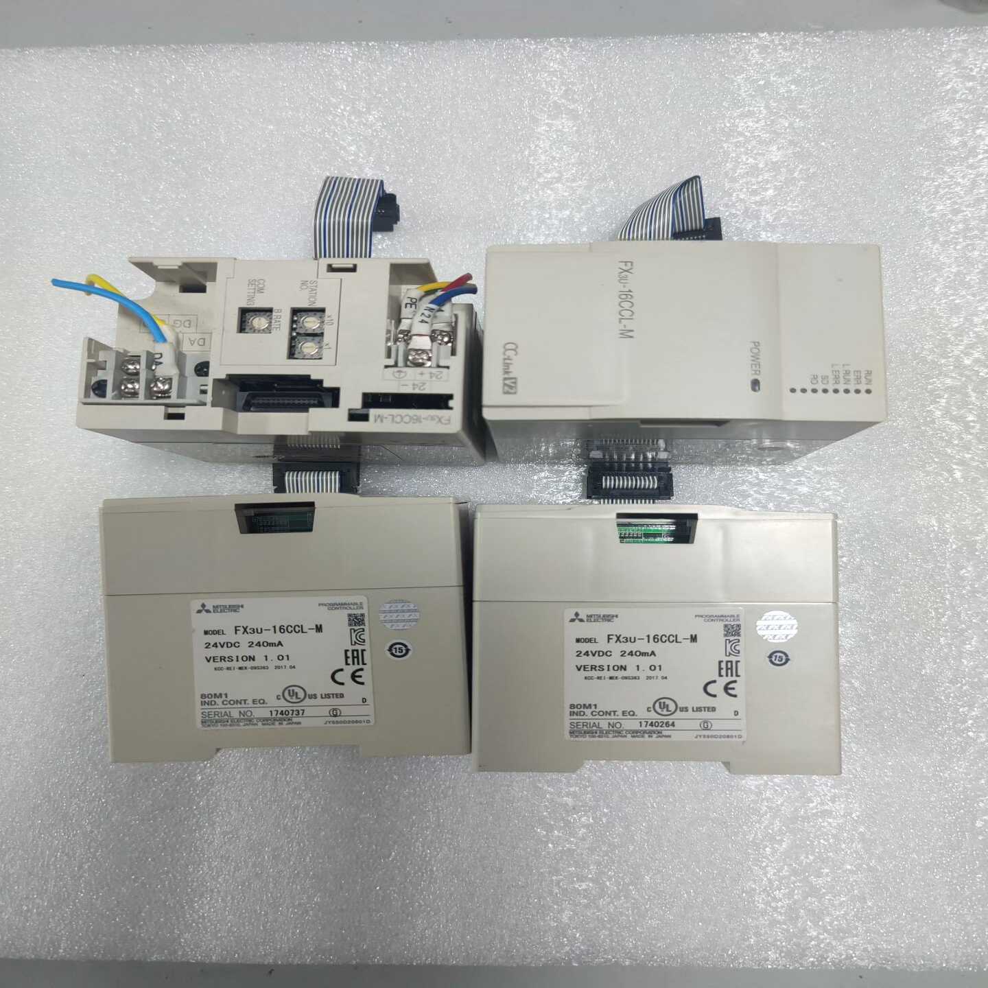 三菱PLC模块FX3U-16CCL-M，二手拆机，功能包好，