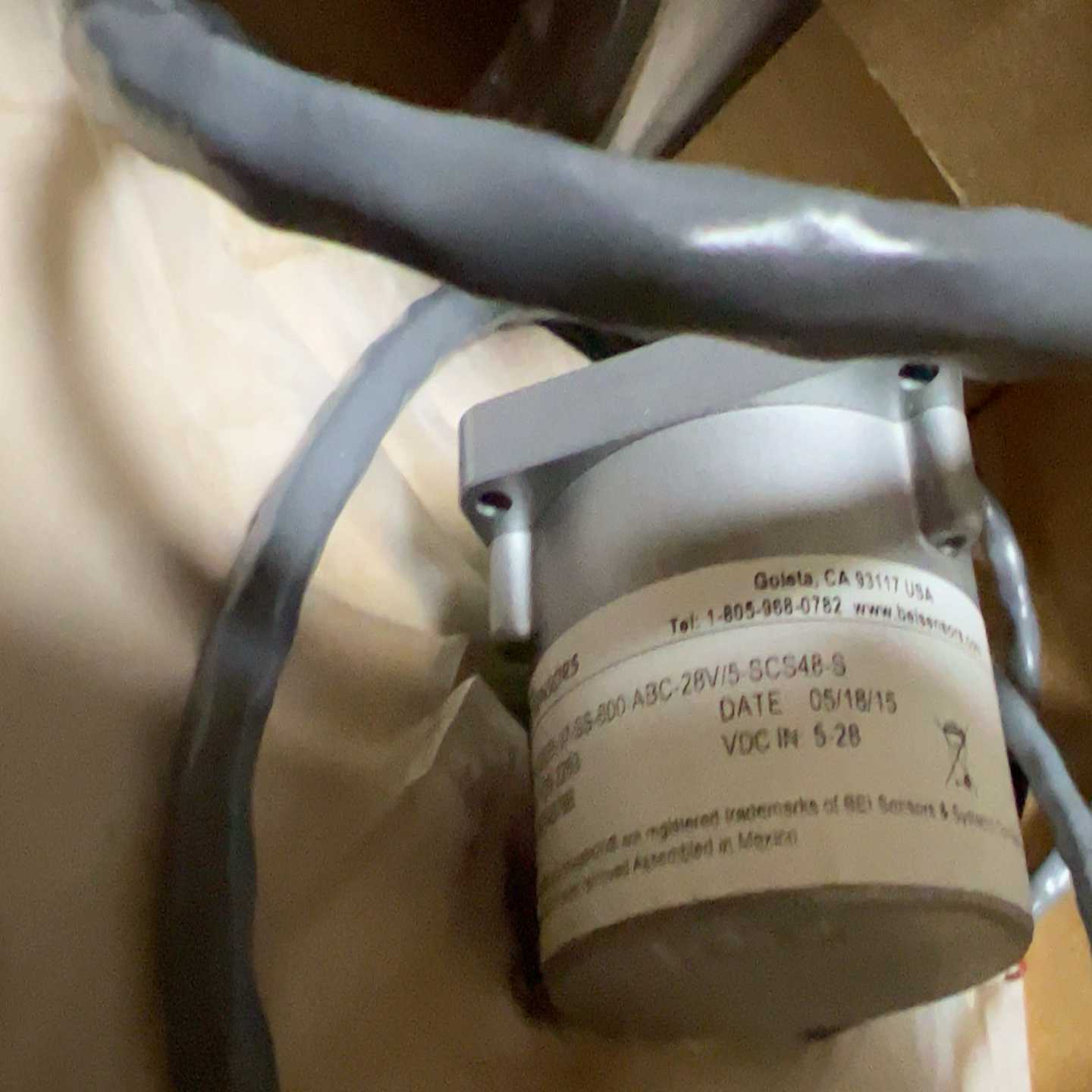 通力BEI光电旋转编码器H20DB-37-SS-600-AB（零零电子）