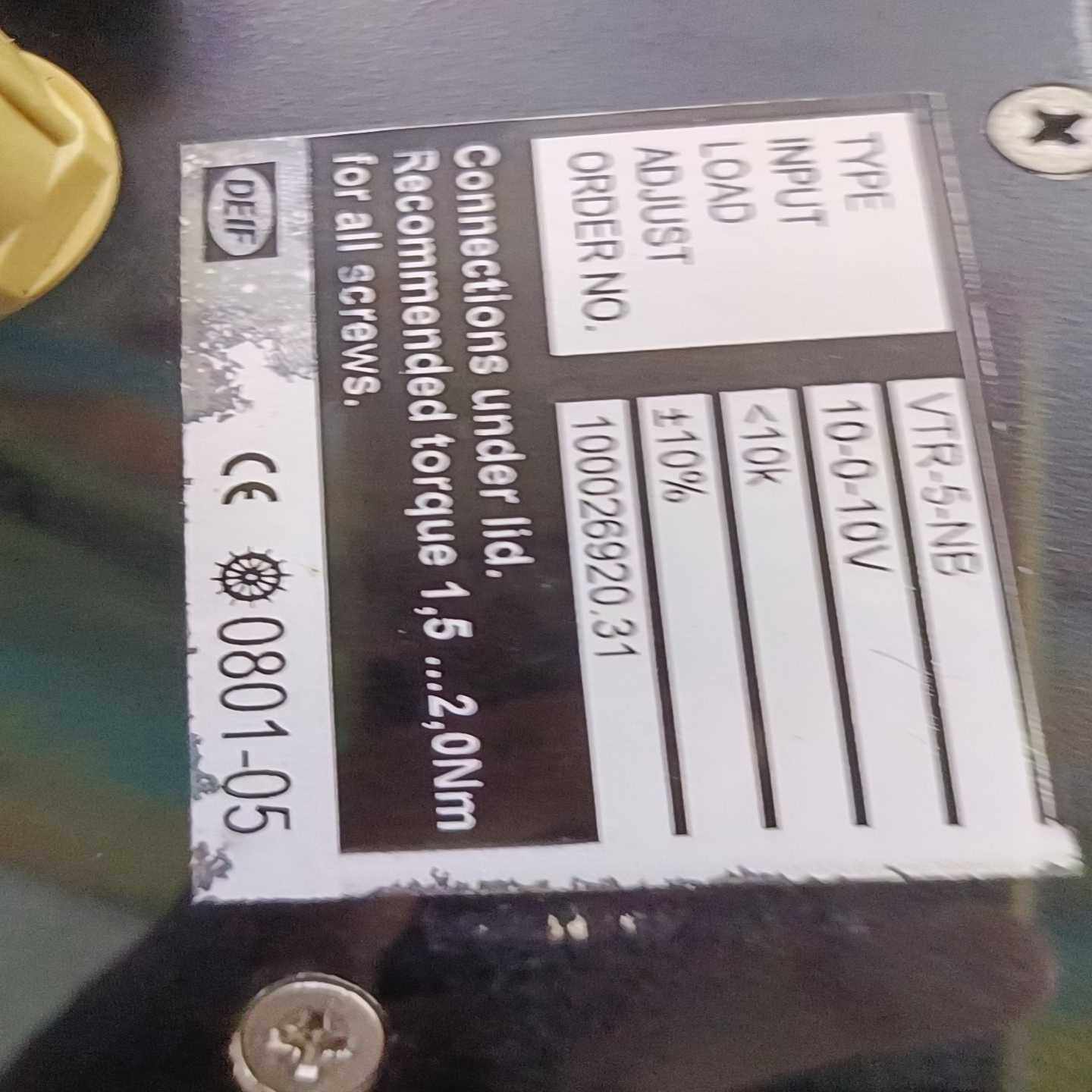 【DEIF VTR-5-NE舵角指示器】二手拆机，功能完好，--议价商品,电子元器件市场,其它元器件,淘宝优惠券,粉丝福利购,淘宝优惠卷