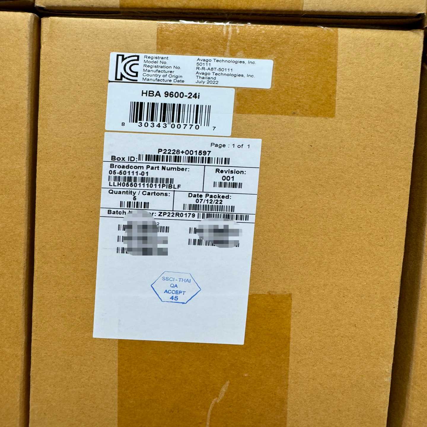 博通9600-24i到货盒包，一代24gsa询价