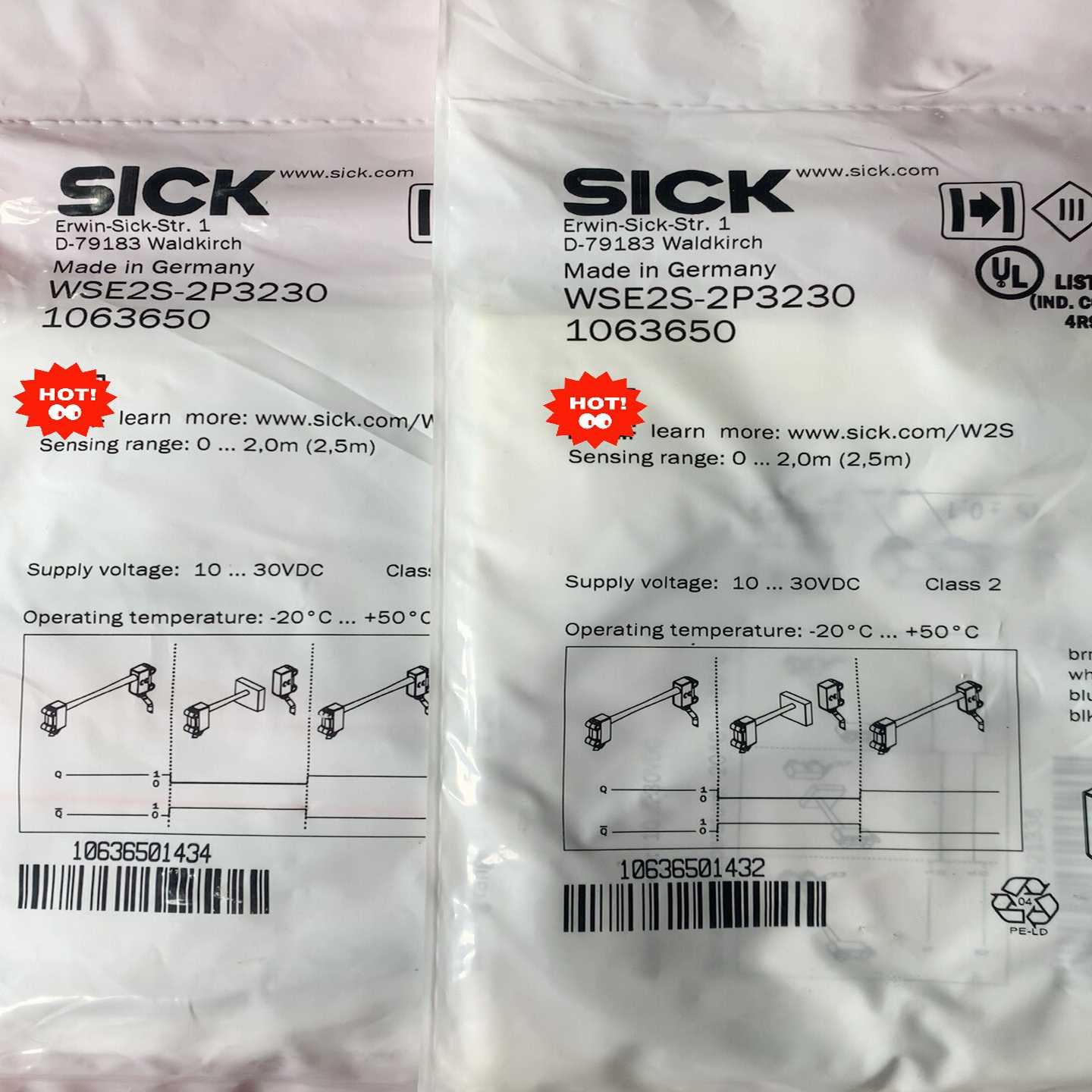 西克sick光电传感器WSE2S-2P3230询价