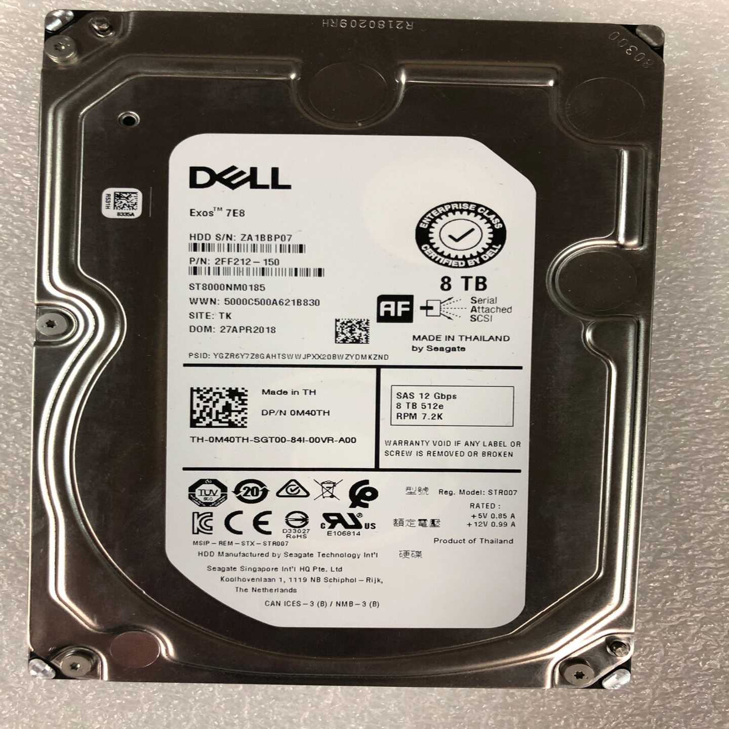 希捷8T企业级ST8000NM0185SAS接口72询价