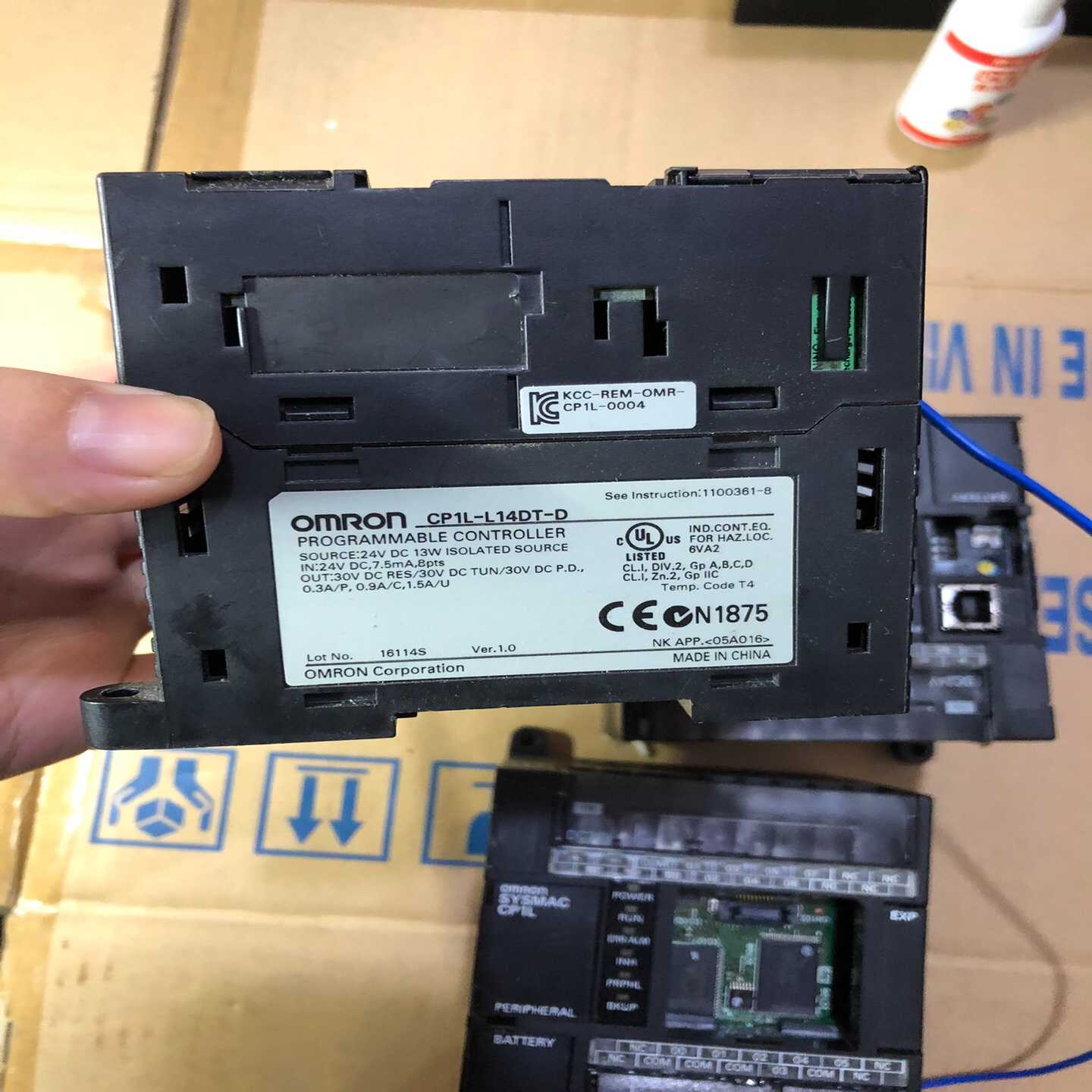 议价拆机欧姆龙PLC,型号CP1L-L14DT-D,实物拍摄,成