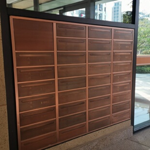 智能信报柜别墅小区智能壁挂快递柜室外防雨收件箱 直销落地式