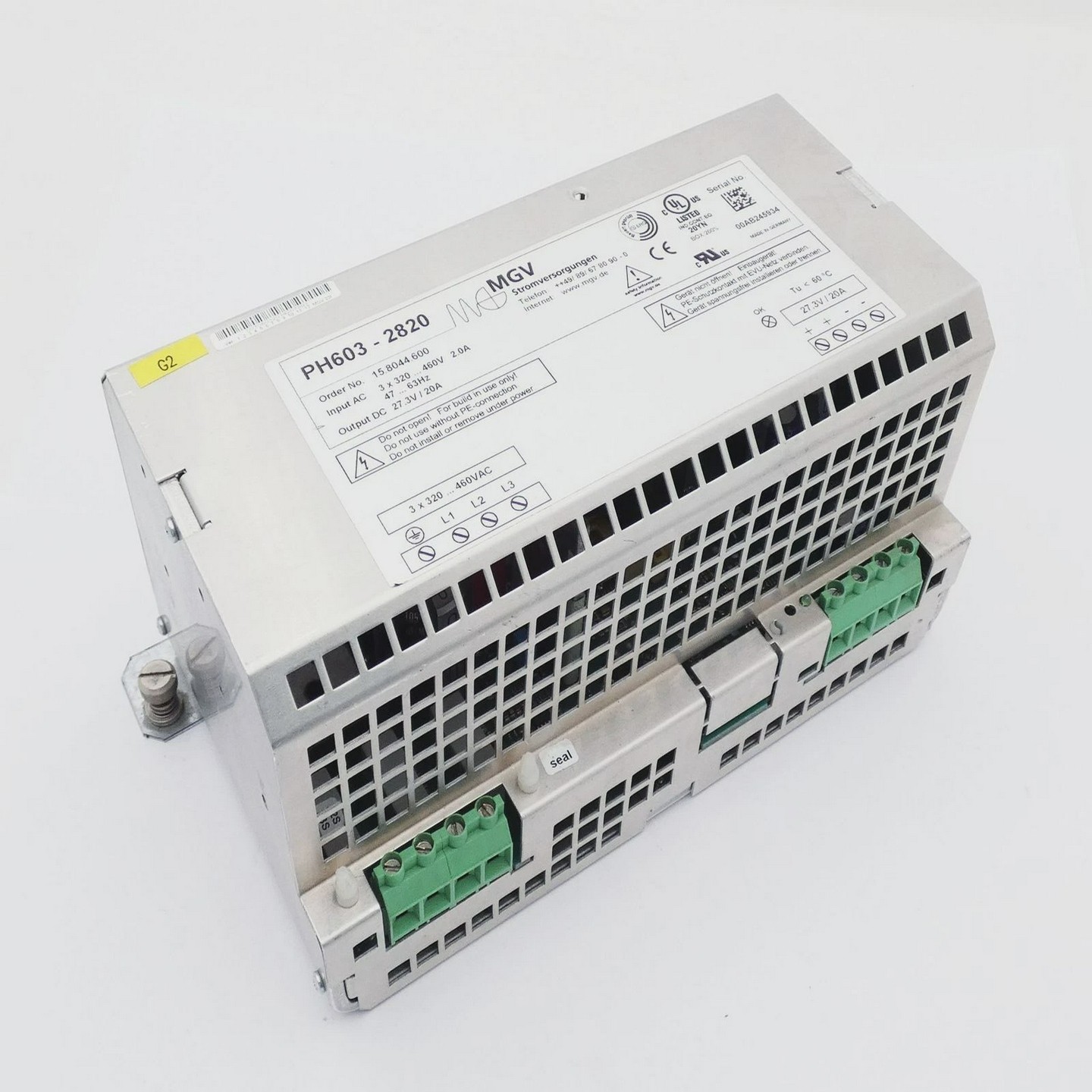 MGVStromversorgungenPH603-282015.8044.60027.3V20APower