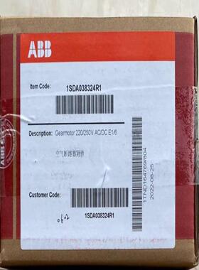 配件ABB储能电机SACE Spa 220250V 1SDA038324R1 全新现货议价