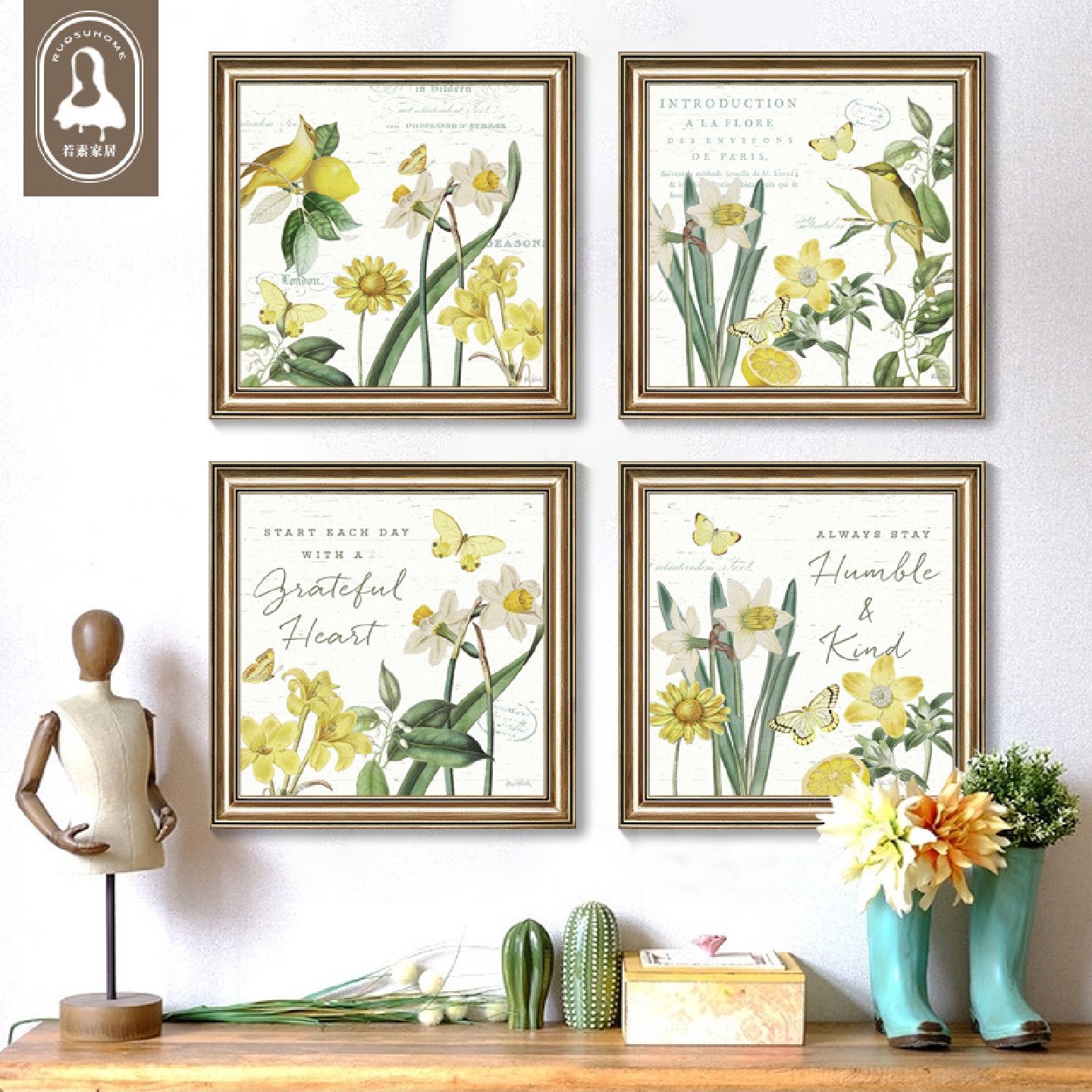 小美式乡村装饰画客厅玄关过道餐厅挂画简美大气田园花鸟卧室壁画,居家布艺,入户地垫,淘宝优惠券,粉丝福利购,淘宝优惠卷