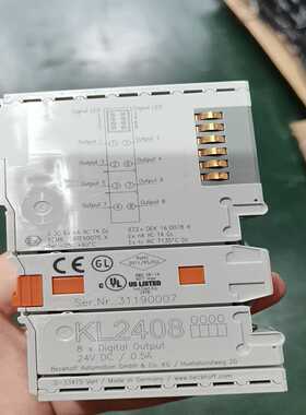 德国倍福KL2408数字输出模块，8路24VDC/0.5A--议价商品