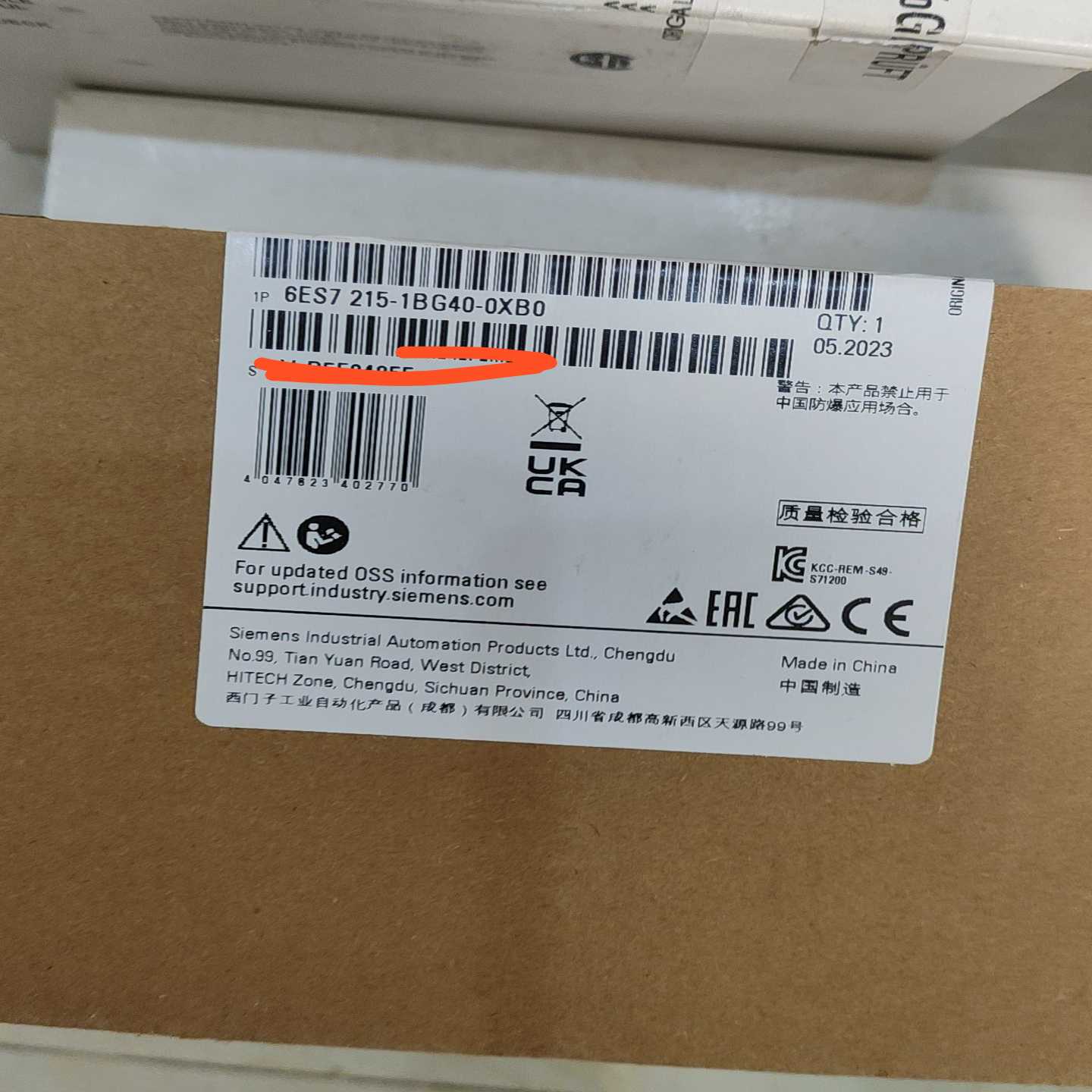 西门子PLC模块，型号6ES7215-1BG40-0XB0--议价商品