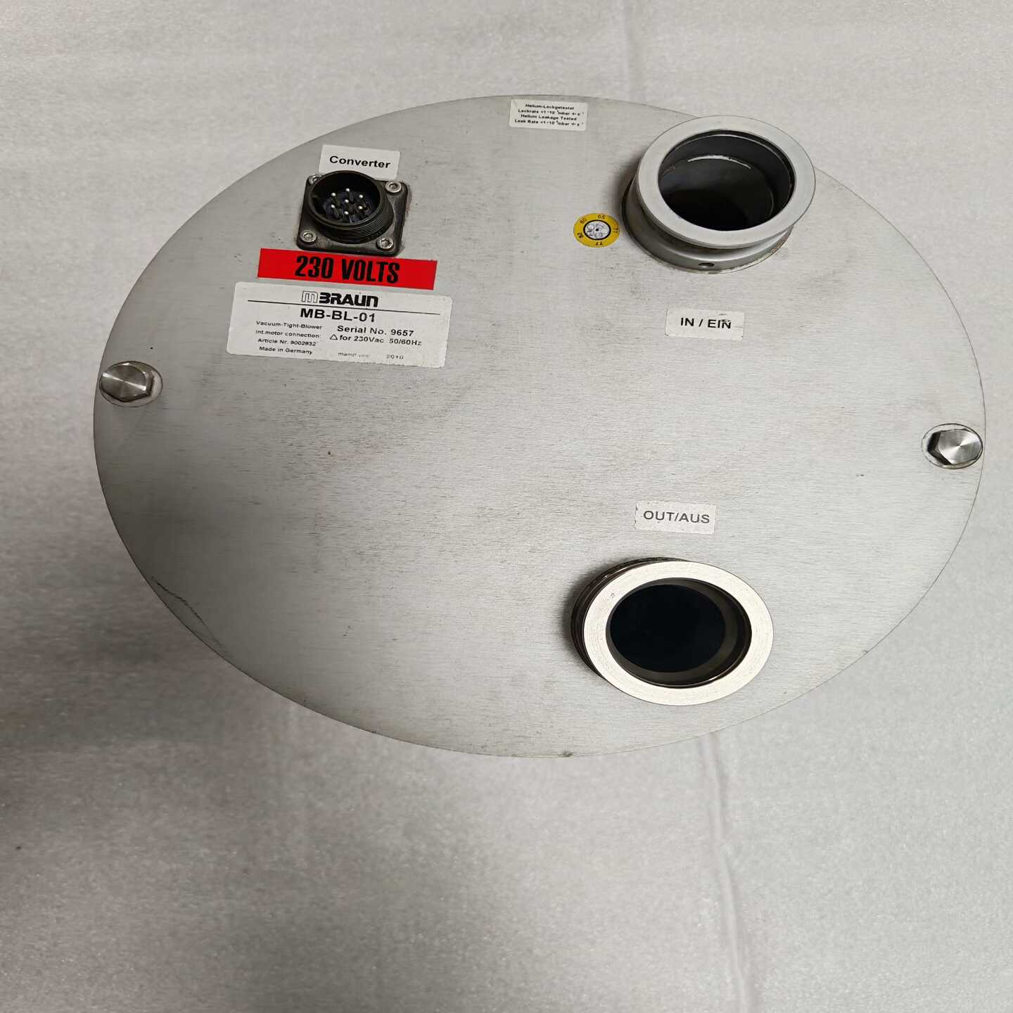 德国布劳恩MB-BL-01真空密封鼓风机，2010年德国原装-询价客服