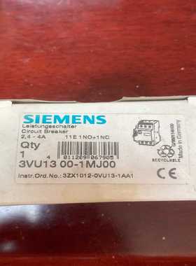 西门子断路器3VU13 00—1MJ00全新原装--议价商品