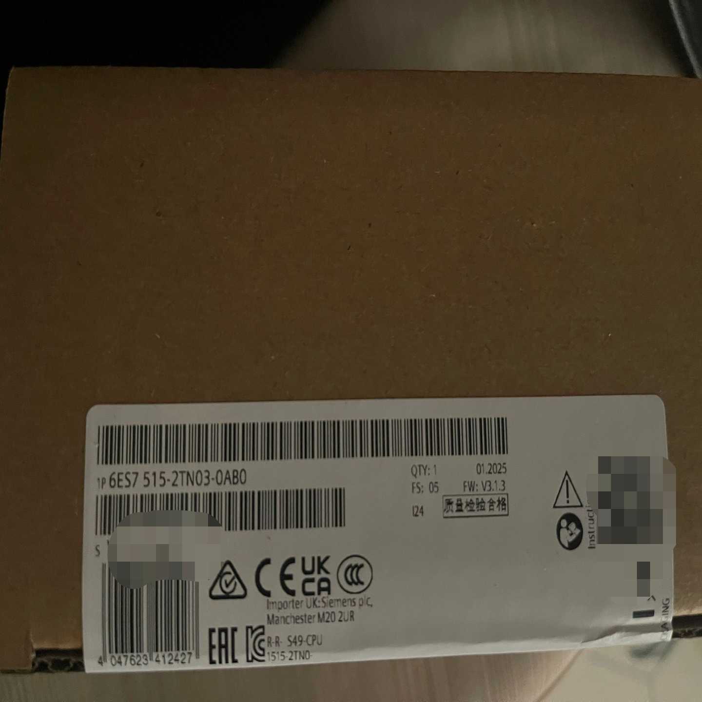 6ES7515-2TN03-0AB0保内未拆封询价