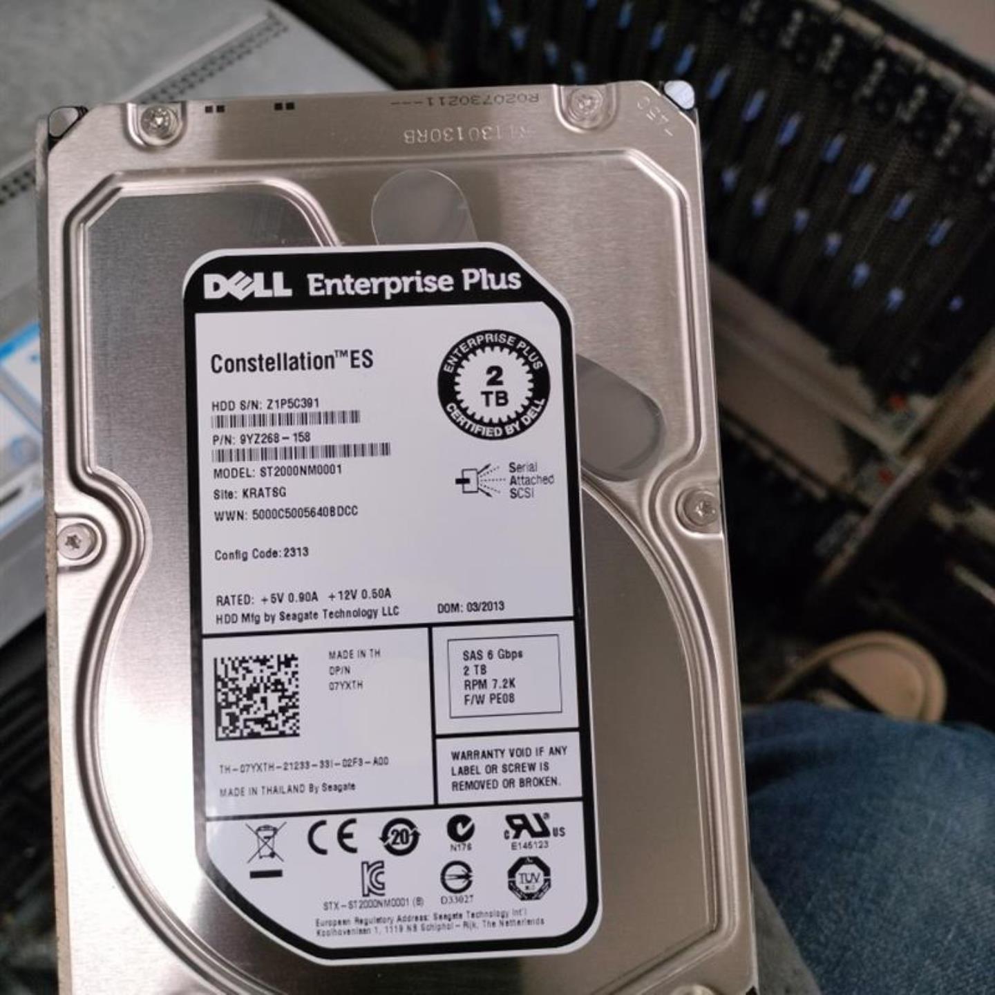 DELL PS6110 PS6500 PS6510 EQ 存储硬盘 2T SAS 35 7YXTH