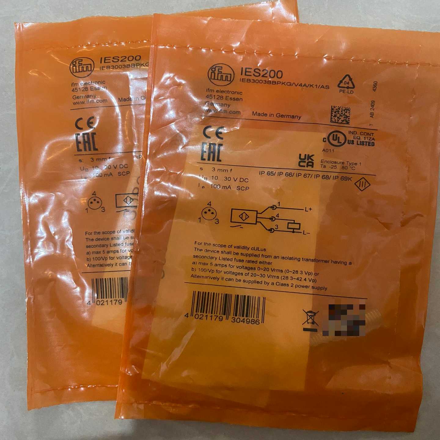 全新ifm电子IES200传感器，型号IEB3003BBPK-议价