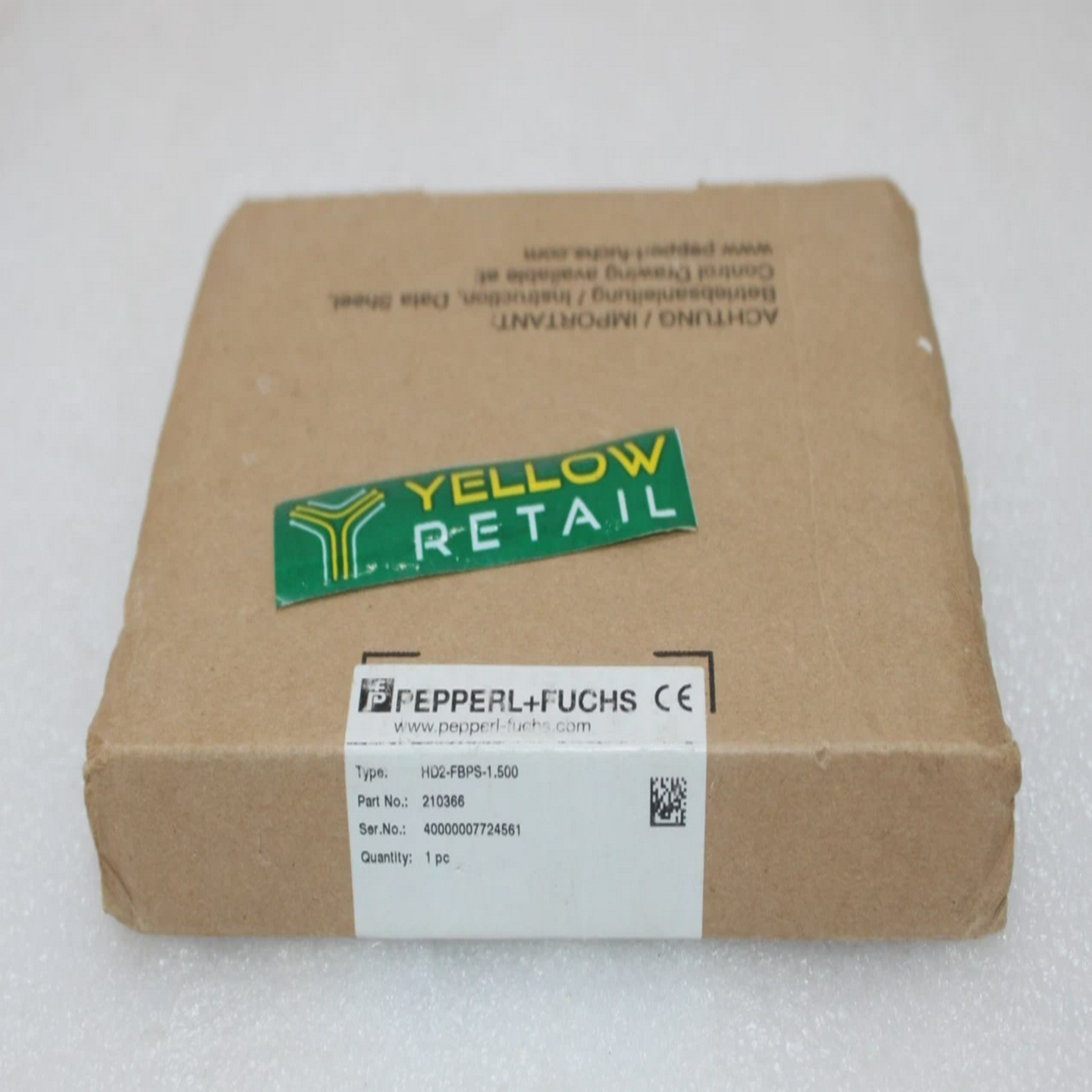 PEPPERLFUCHSHD2-FBPS-1.500FIELDBUS电源供应P/N:210366