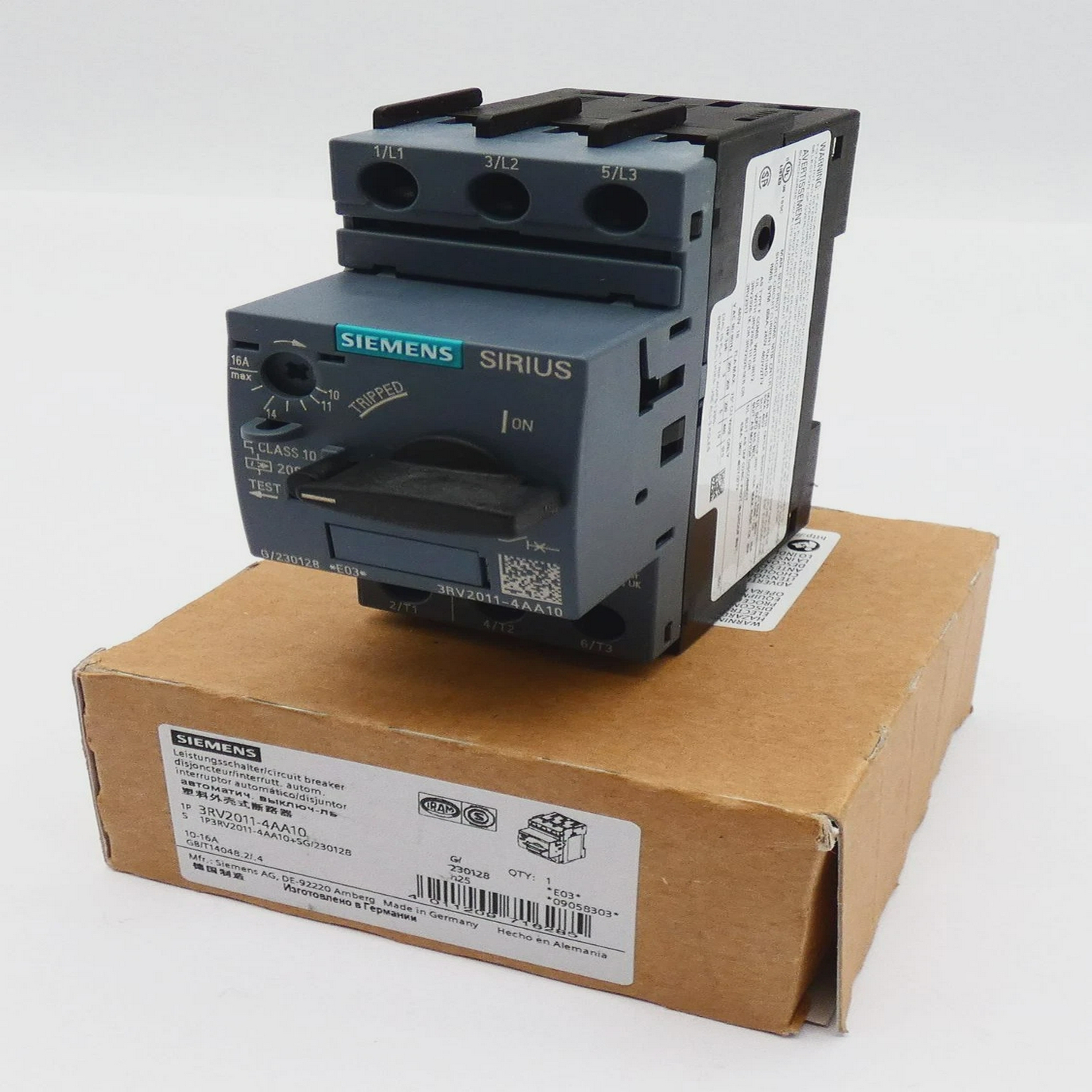 SiemensSIRIUS3RV2011-4AA103RV2011-4AA10E:03Leistungssc