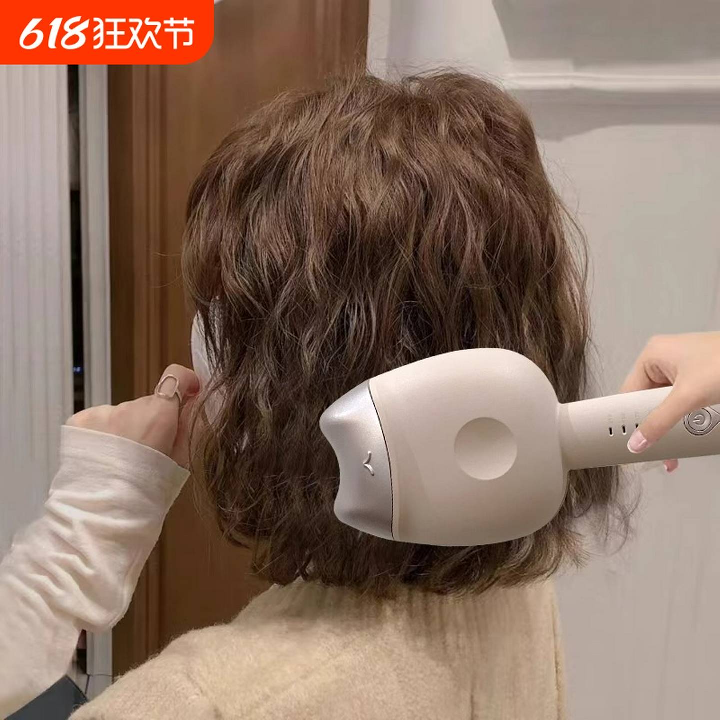 蛋卷头卷发棒蛋蛋卷不伤发大波浪羊毛卷水波纹夹烫发神器负离子