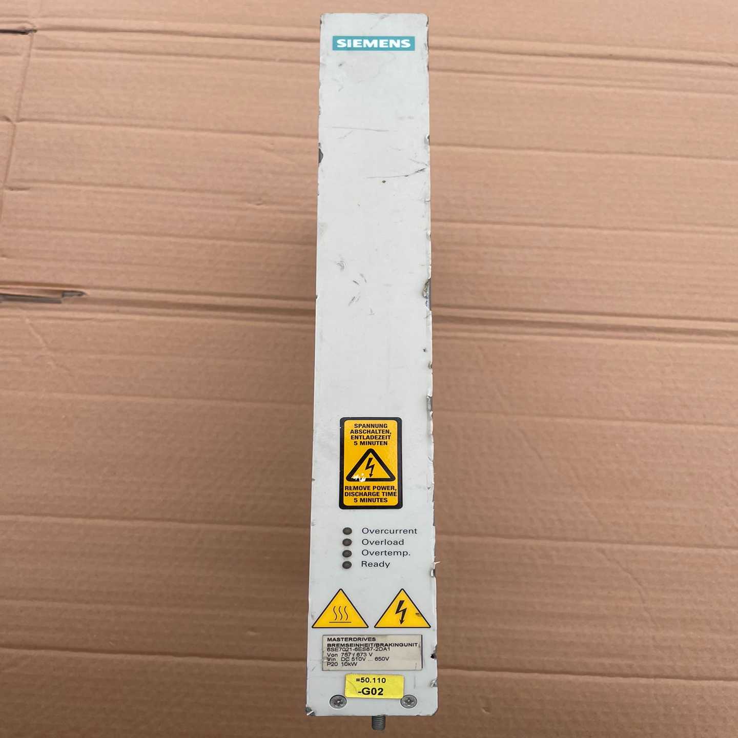 西门子控制单元6SE7021–6ES87–2DA1。正常使用--议价商品