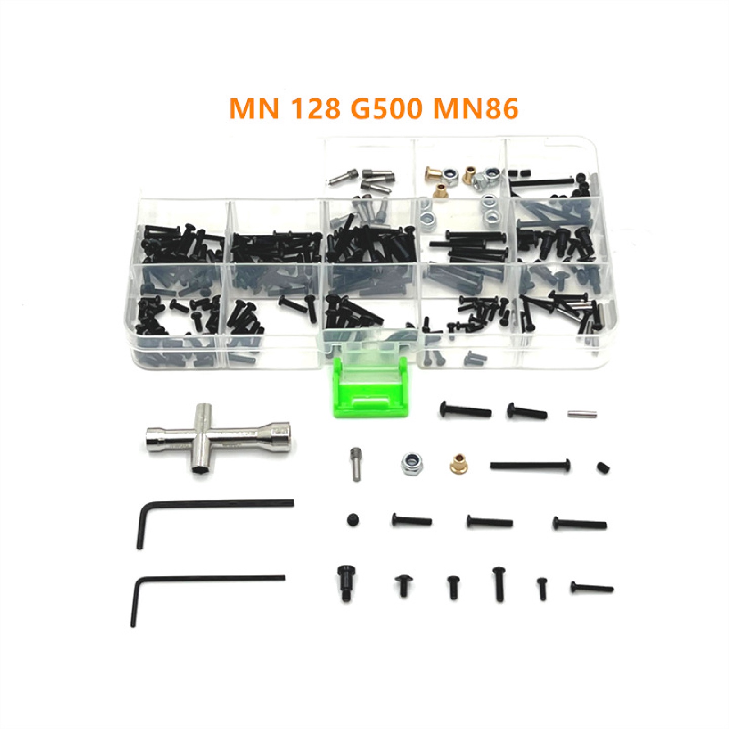 252PCS螺丝工具盒适用莽牛1/12MN128MN86G500遥控车改装