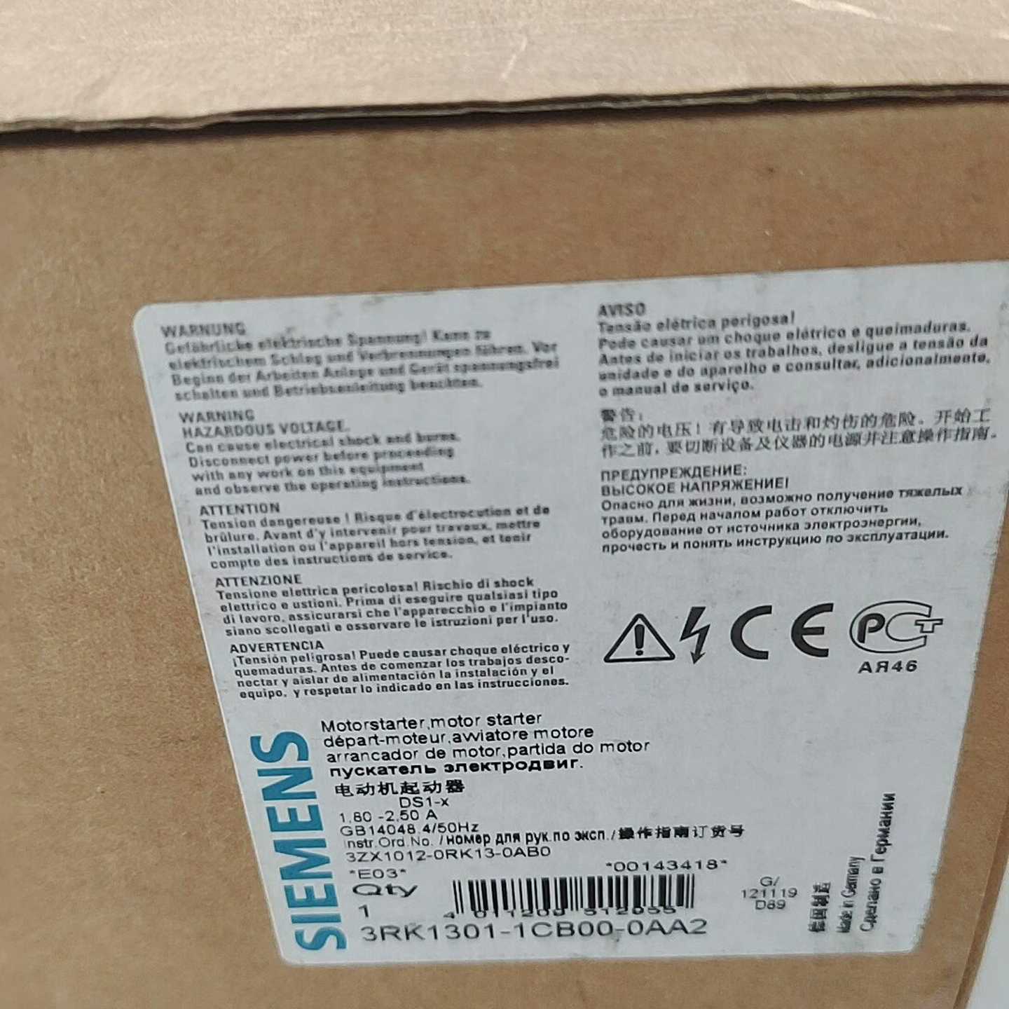 电动机起动器，3RK1301-1CB00-0A询价