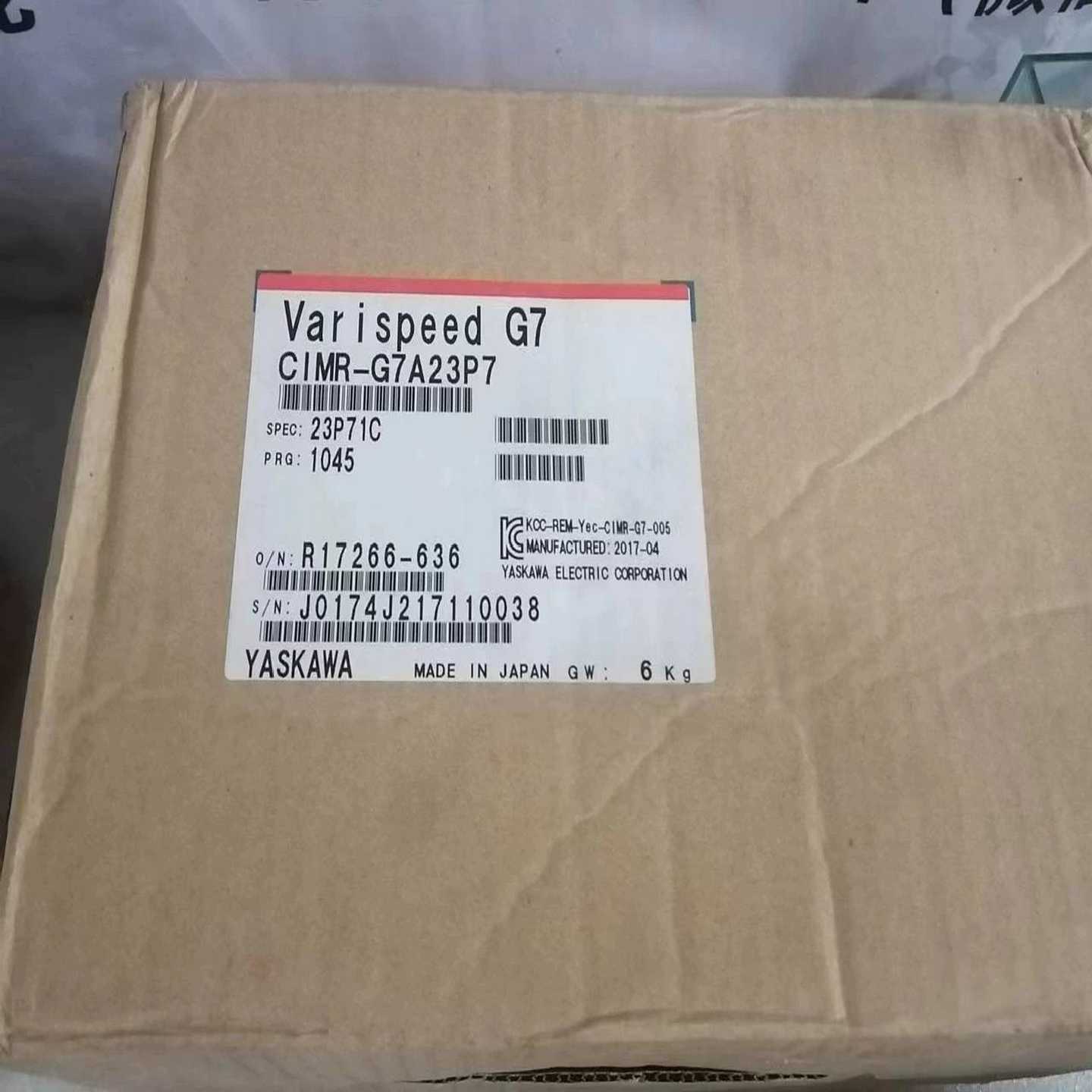 CIMR-G7A23P7220V3.7KW安川G7变【博航商行】