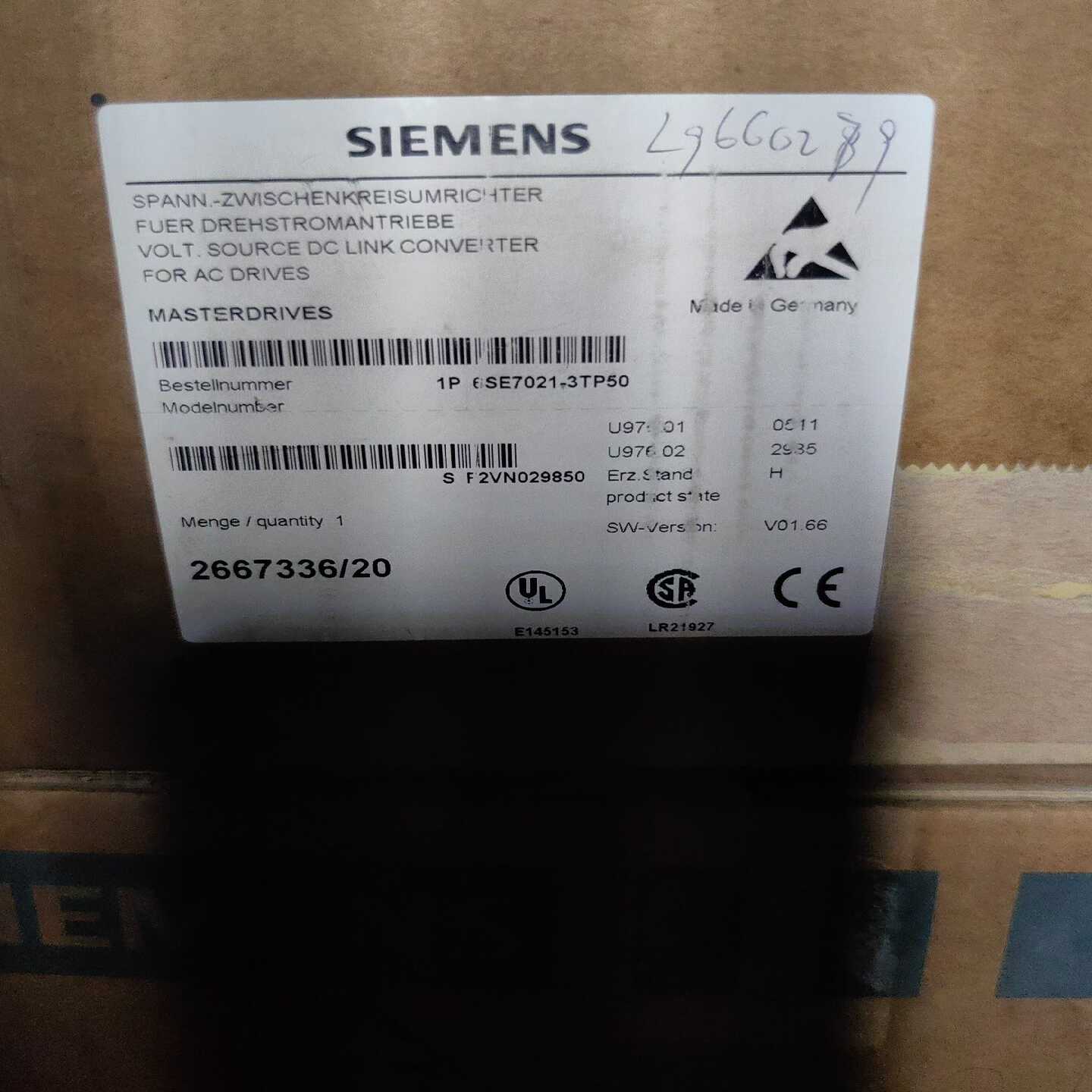 6SE7021-3TP50实物图未开封议价询价