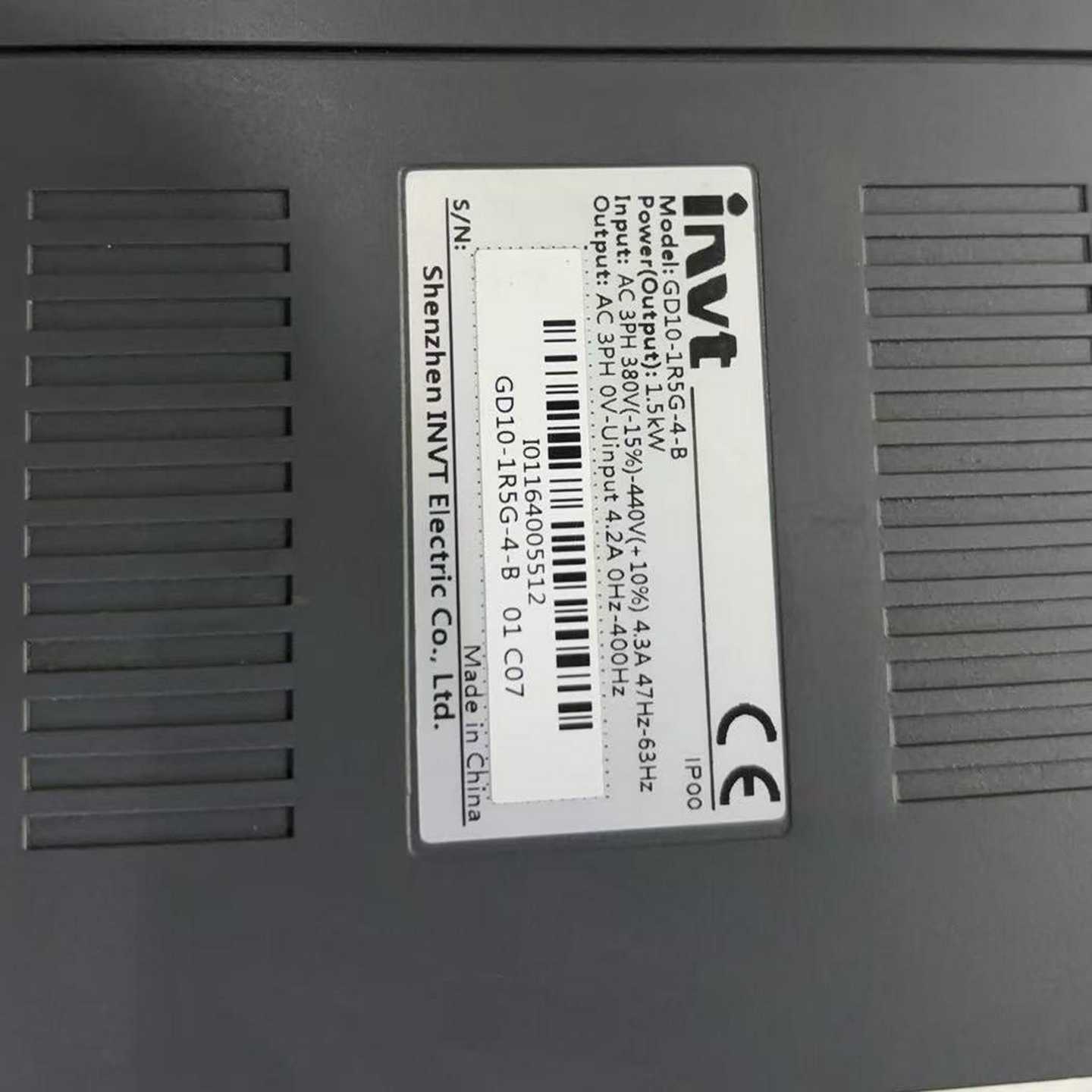 （议价）变频器1.5KW，GD10-1R5G-4-B