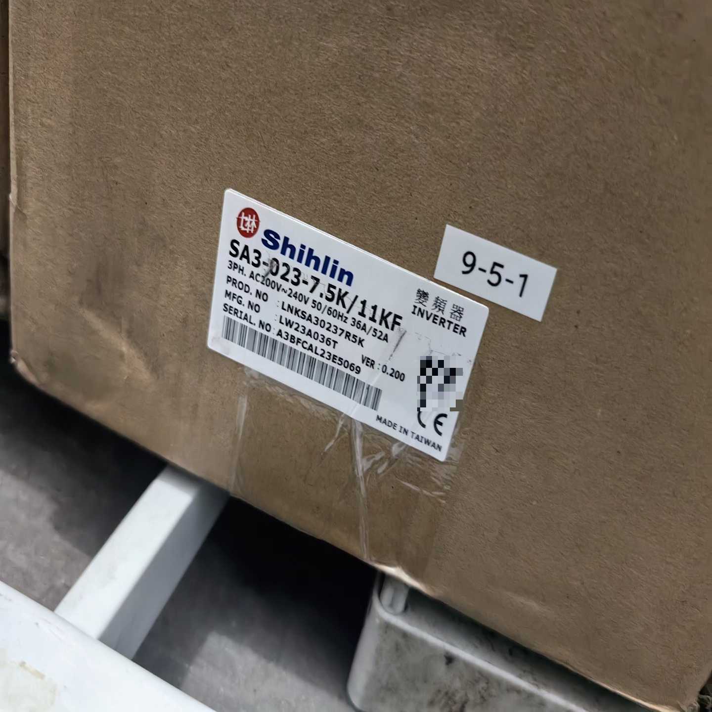 士林变频器重载3相220VSA3-023-7.5K/11K询价