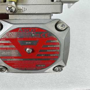 asco电磁阀wsje8327B112 原询价 线圈24DC