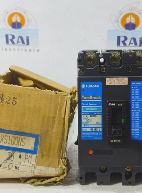 TERASAKITEMBREAKXS100NS20A3POLEAC600VDC250VCIRCUITBR