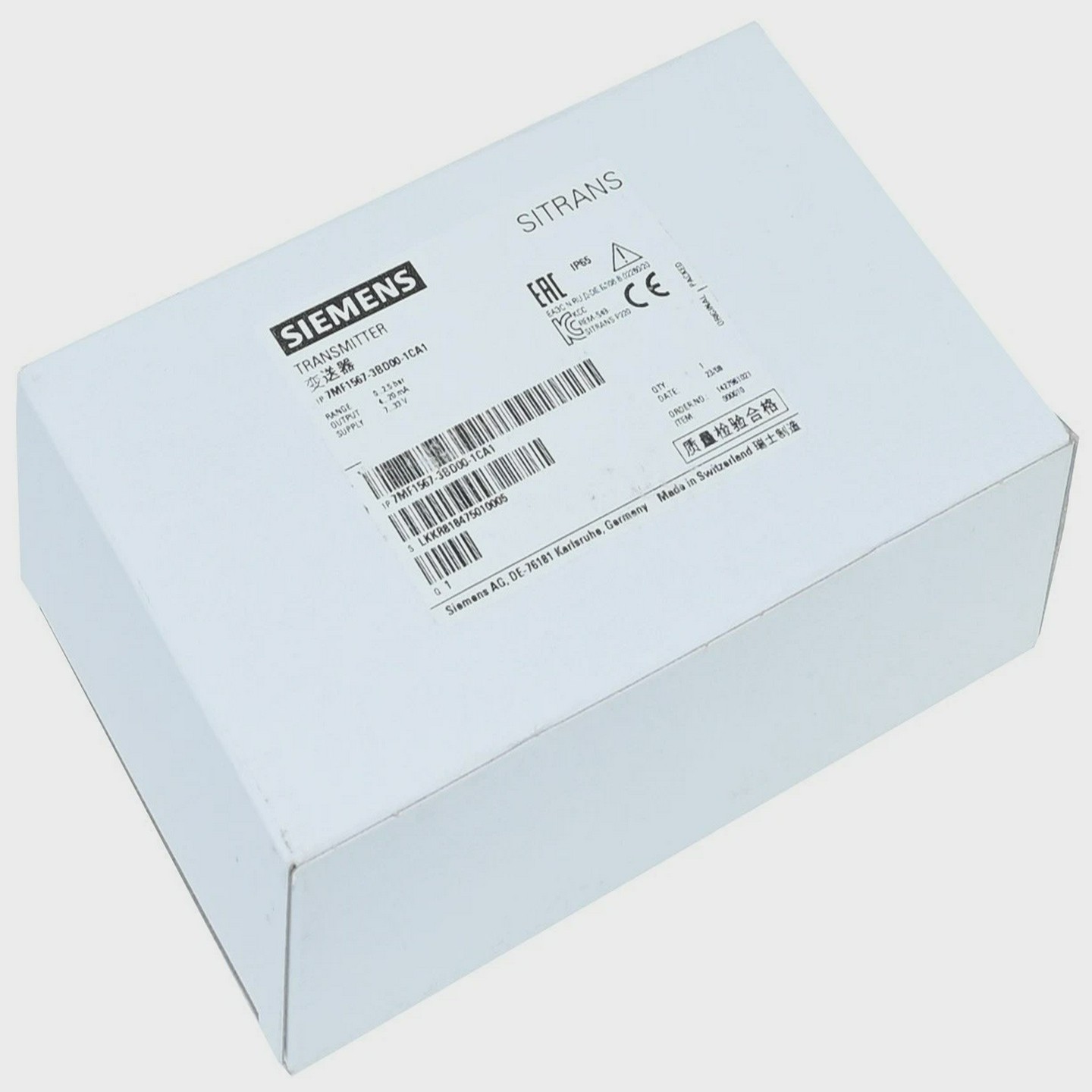 西门子7MF1567-3BD00-1CA17MF1567-3BD00-1CA1Sitrans发射器