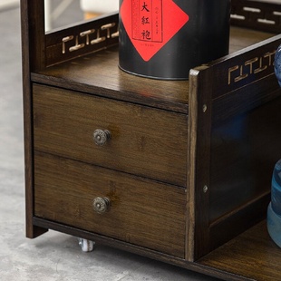 移动茶桌茶台家用小茶车阳台茶几功夫烧水壶一体茶水柜茶新品