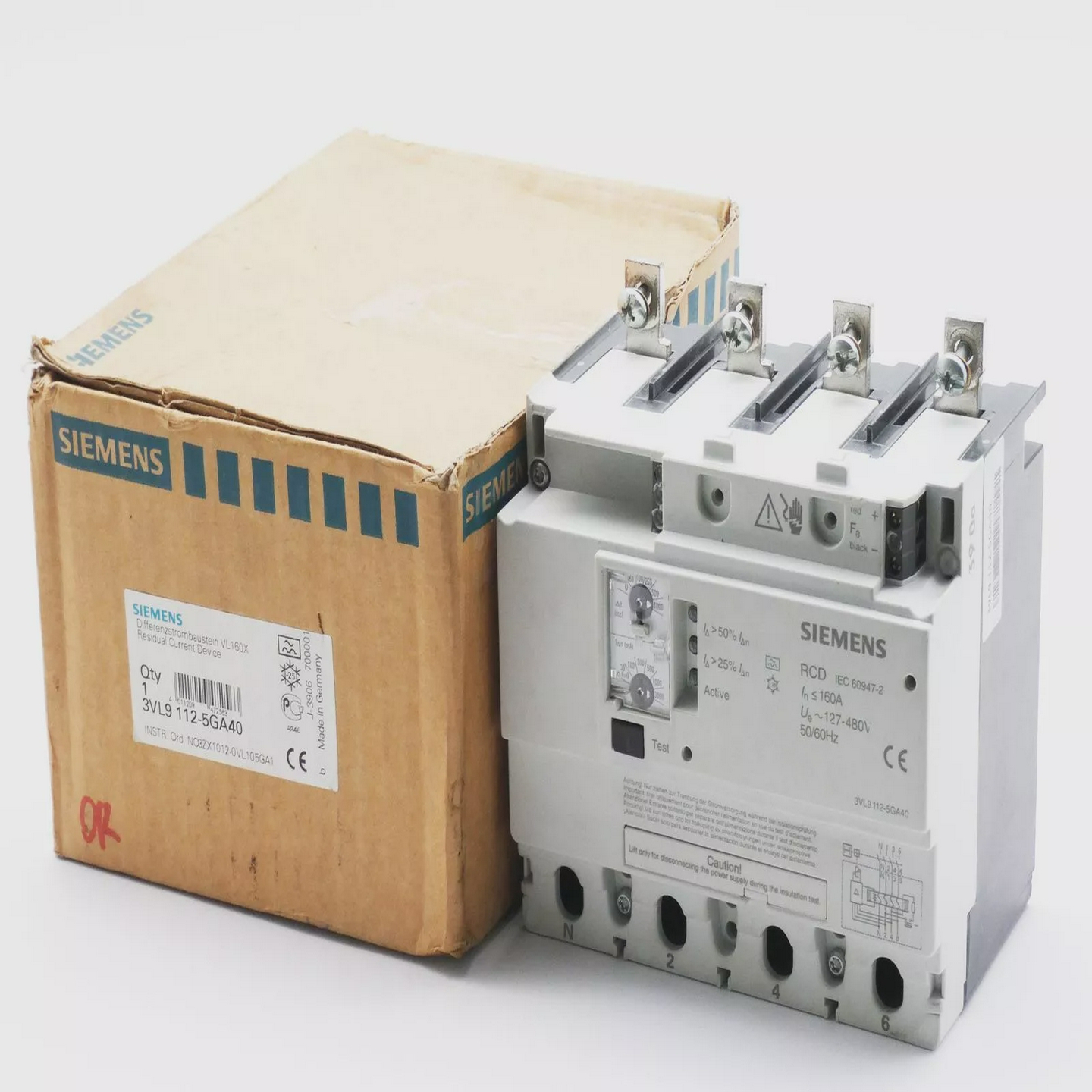 SiemensVL160X3VL9112-5GA403VL9112-5GA40Differenzstromba