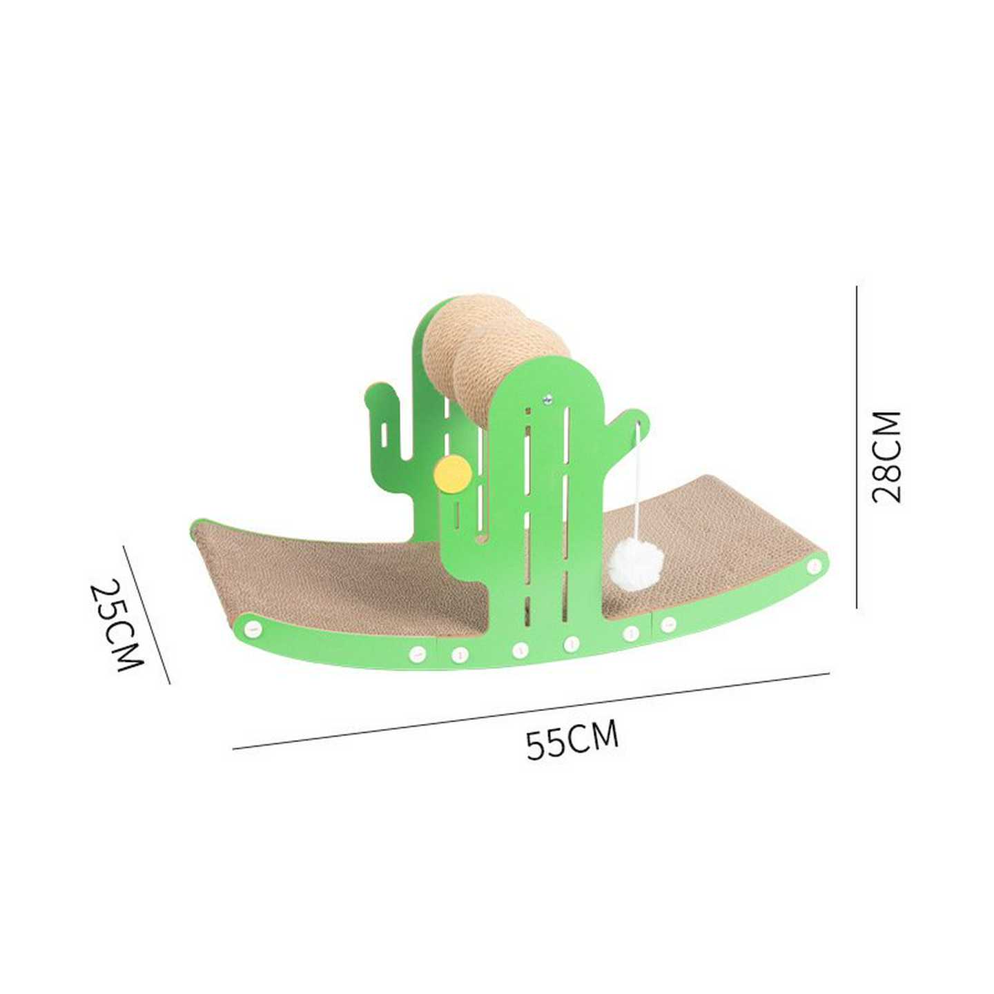 仙人掌摇床猫抓板猫咪玩具耐磨猫爬架自嗨解闷剑麻猫抓球宠物用品