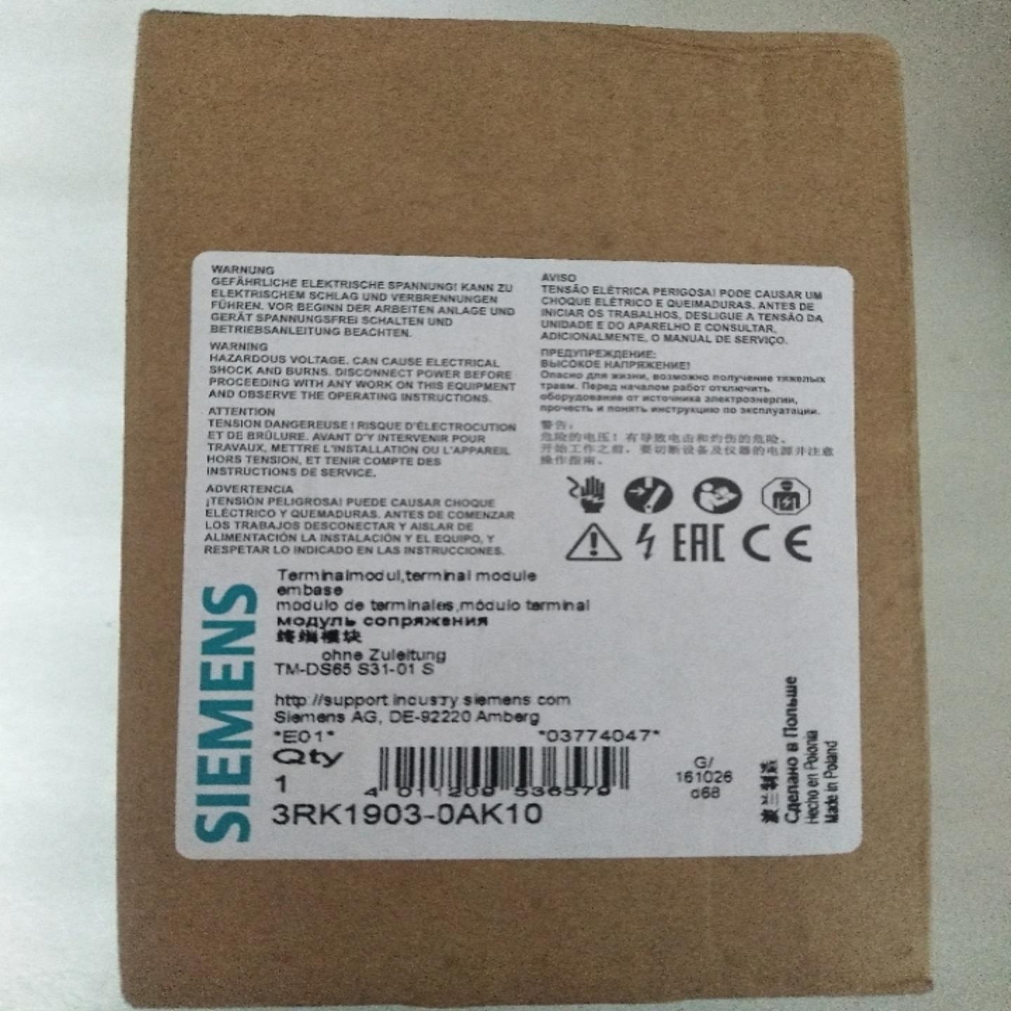 全新原装正品西门子 3RK1903-0AK10 现货询价