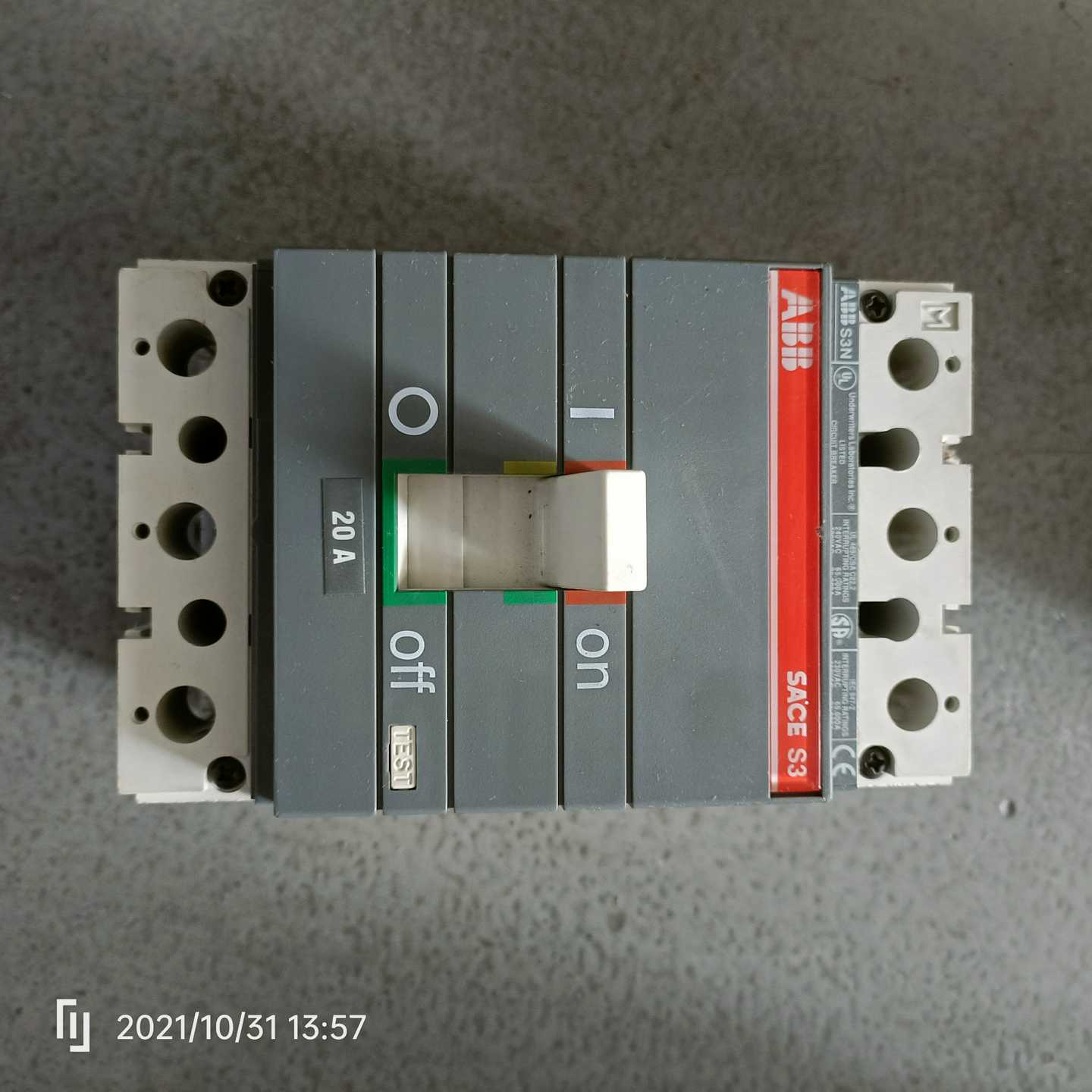 议价拆机ABB断路器S3N20A80A