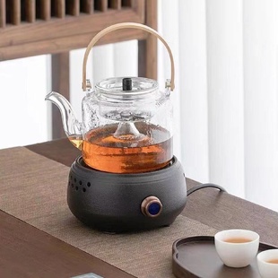 电陶炉煮茶器玻璃蒸煮茶壶静音煮茶炉烧水壶茶具家用全自动养生壶