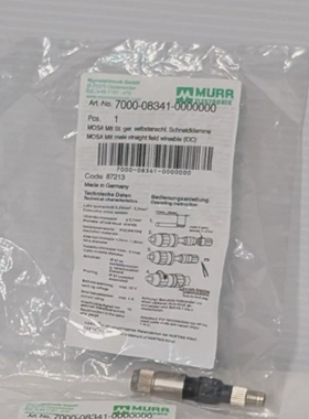 MurrElektronik7000-08341-0000000MOSAM8公头直场有线连接
