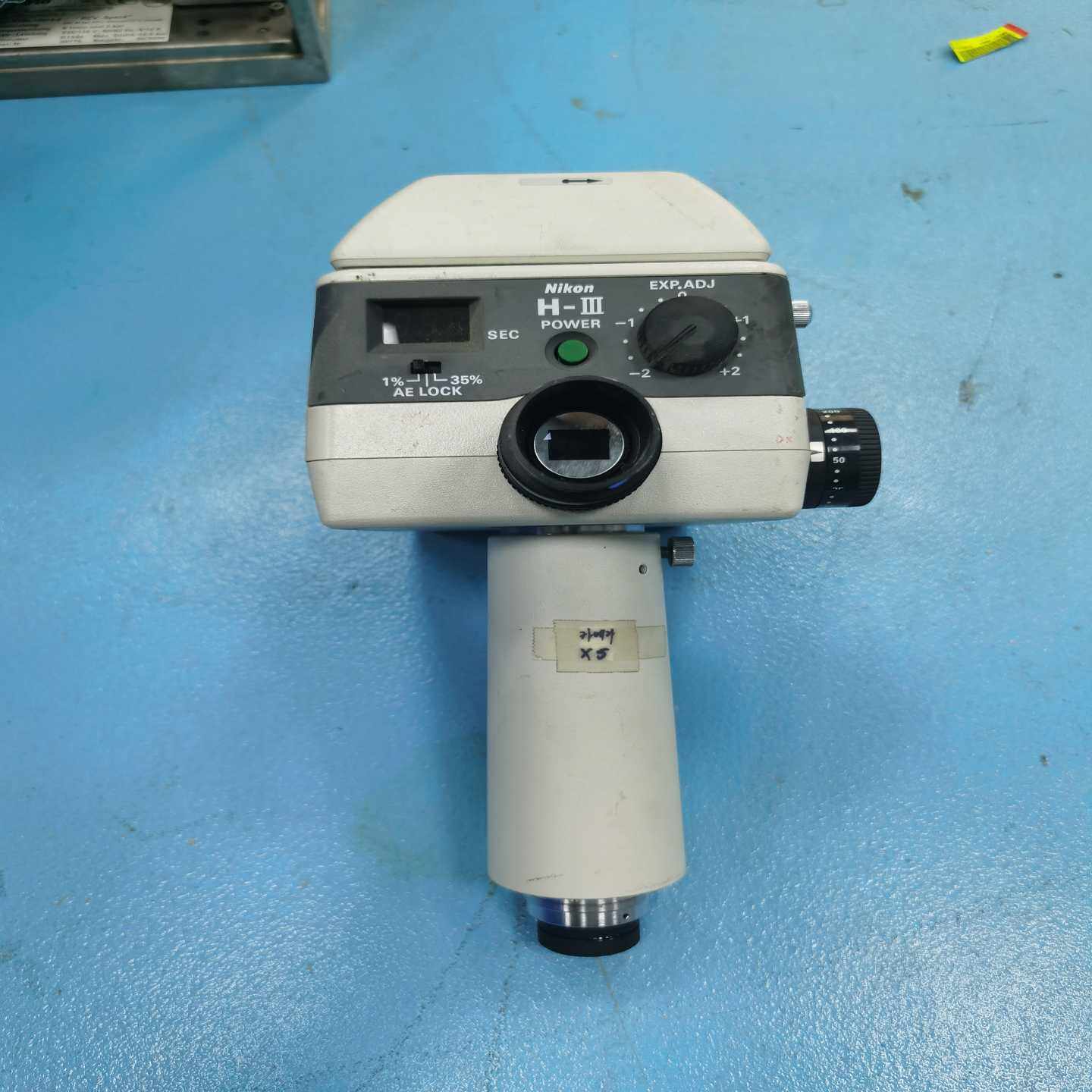 尼康H-III显微摄影机，日本制造，成色良好！机身白色，带遥--议