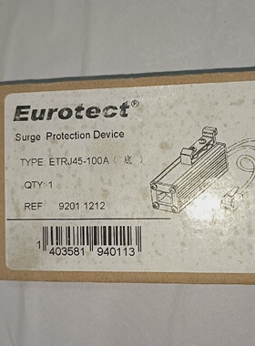 Eurotect欧申防雷器ETRJ45100A1只议价