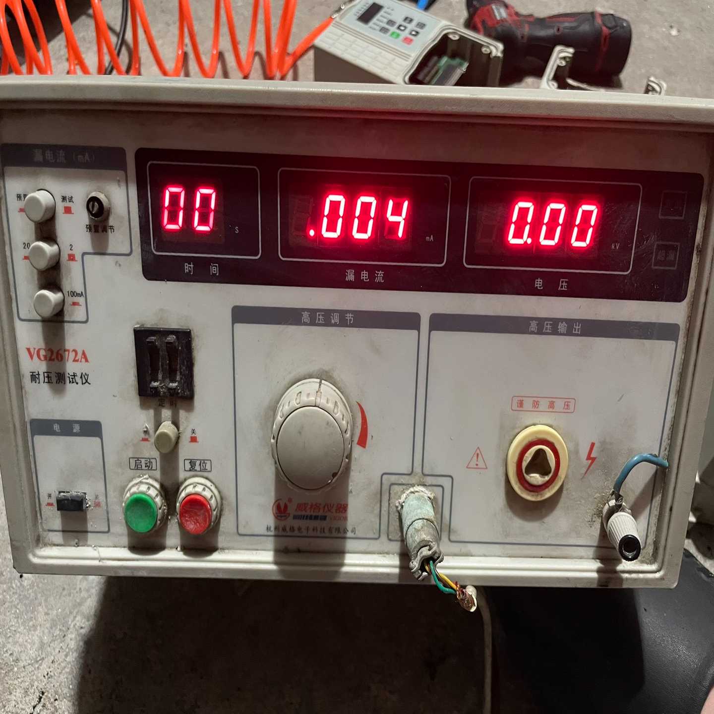 威格VG2672A耐压测试仪，额定输出电压5kV，标称容量5--议价商品